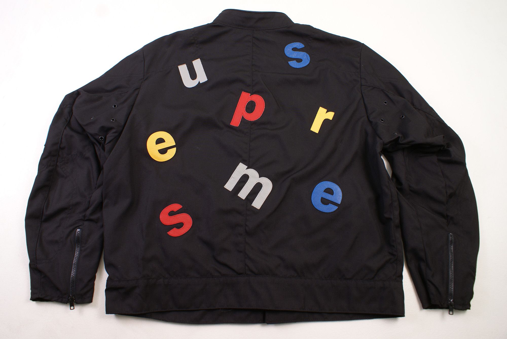 Supreme × Vanson Leathers 2020 Vanson Leathers x Supreme Letters Cordura Jacket Black Size US XL / EU 56 / 4 - 13 Thumbnail