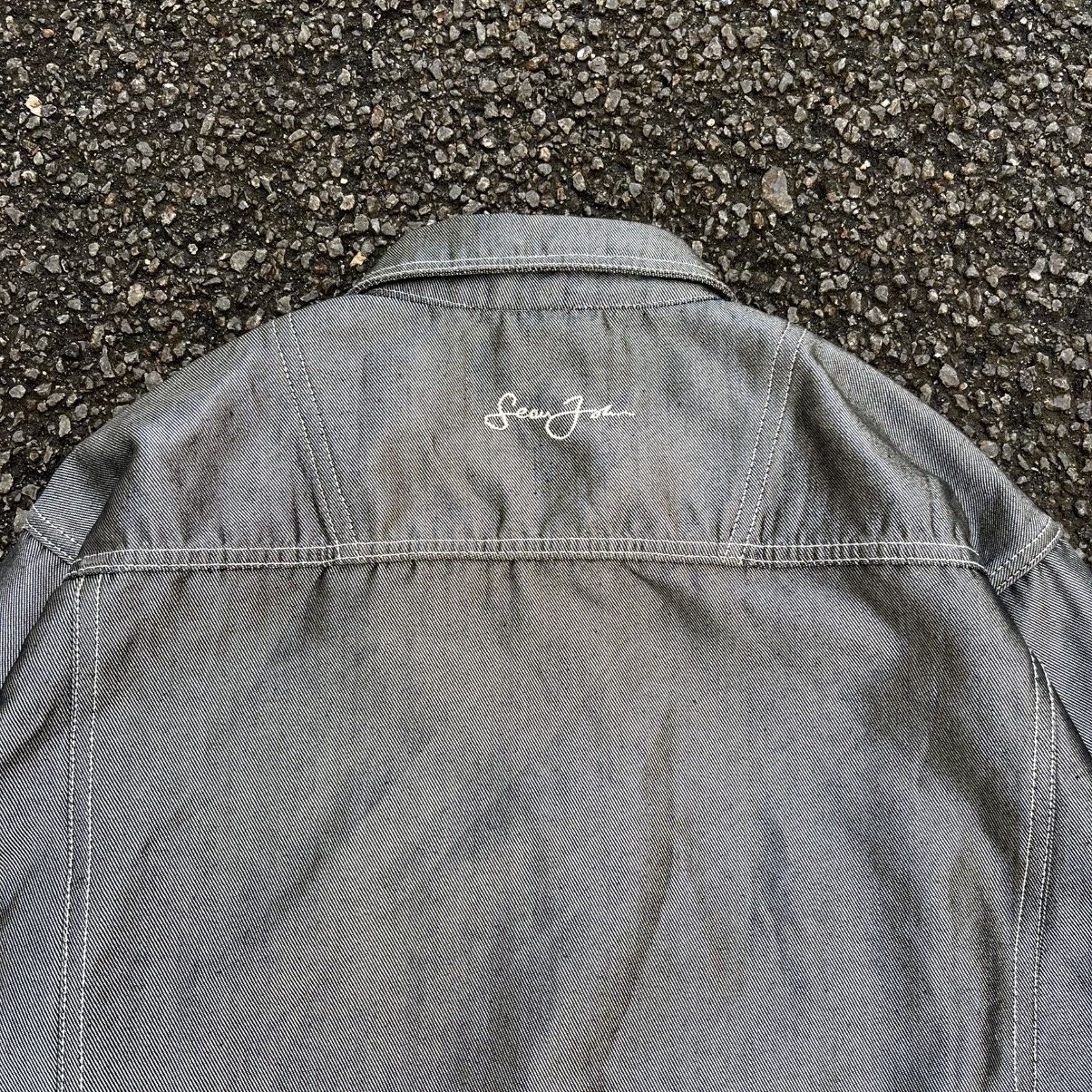 Sean John Vintage Y2K Sean John Silver Metallic Hip Hop Denim Jacket Size US L / EU 52-54 / 3 - 10 Thumbnail