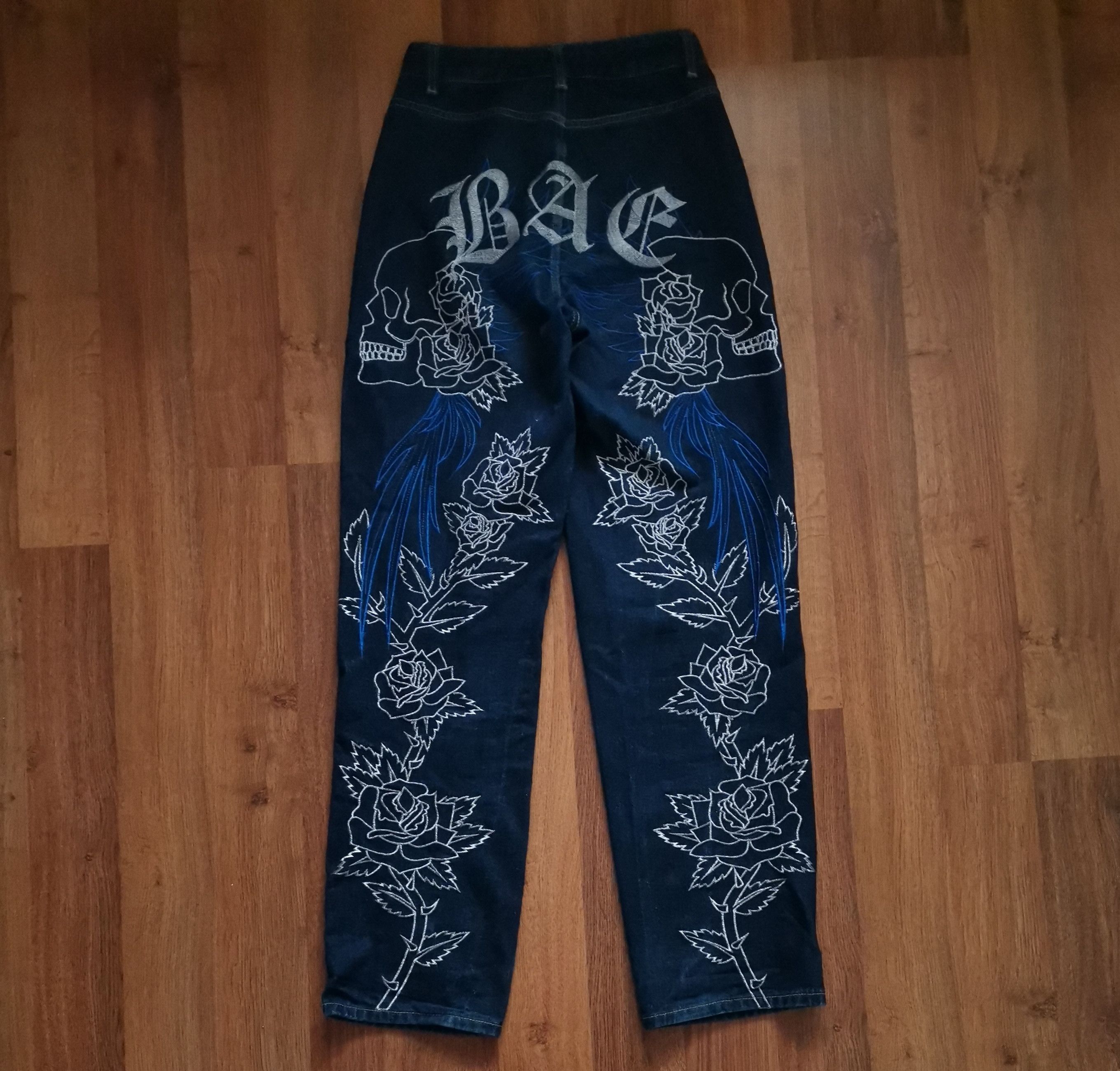 JNCO BAC Women's Embroidered Jeans Size 24" / US 00 / IT 34 - 1 Thumbnail