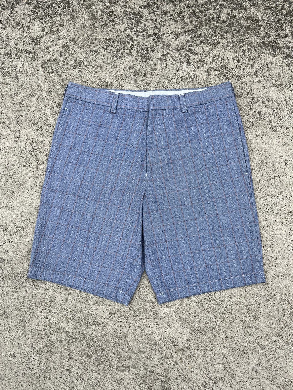 Comme des Garcons SS2001 Junya Watanabe X Comme Des Garcons Checked Shorts Size US 30 / EU 46 - 1 Thumbnail