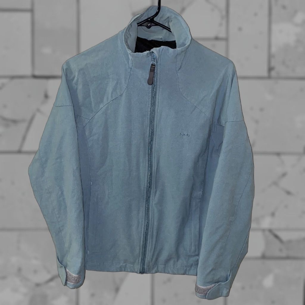 KAVU Kavu Jacket Full Zip Womens M Light Blue Cotton/Nylon Solid Casual Size M / US 6-8 / IT 42-44 - 1 Thumbnail