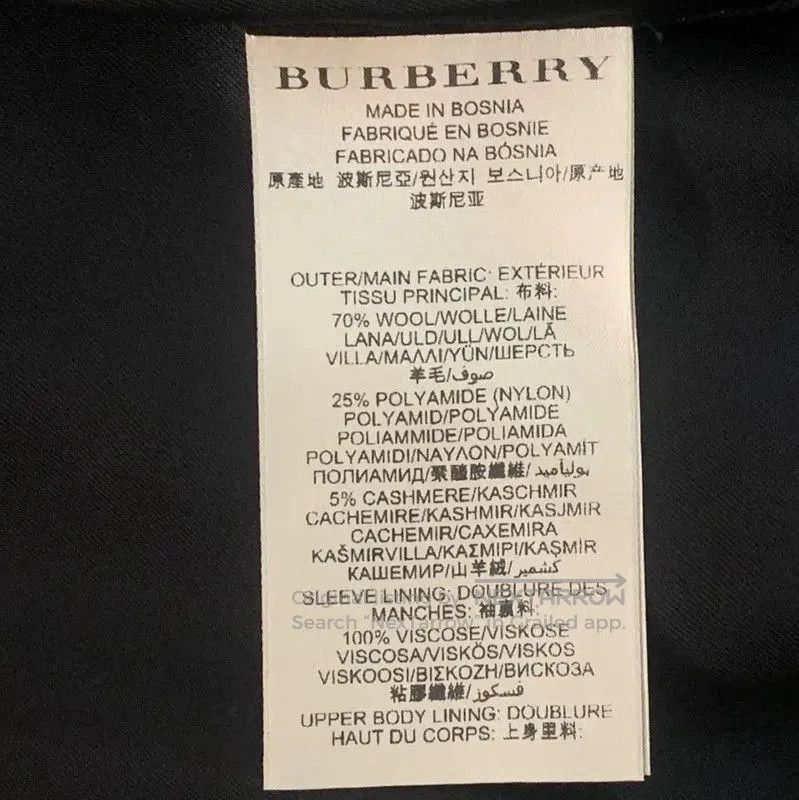 Burberry Burberry Black Wool Women's Trench Coat. Size XS / US 0-2 / IT 36-38 - 7 Thumbnail