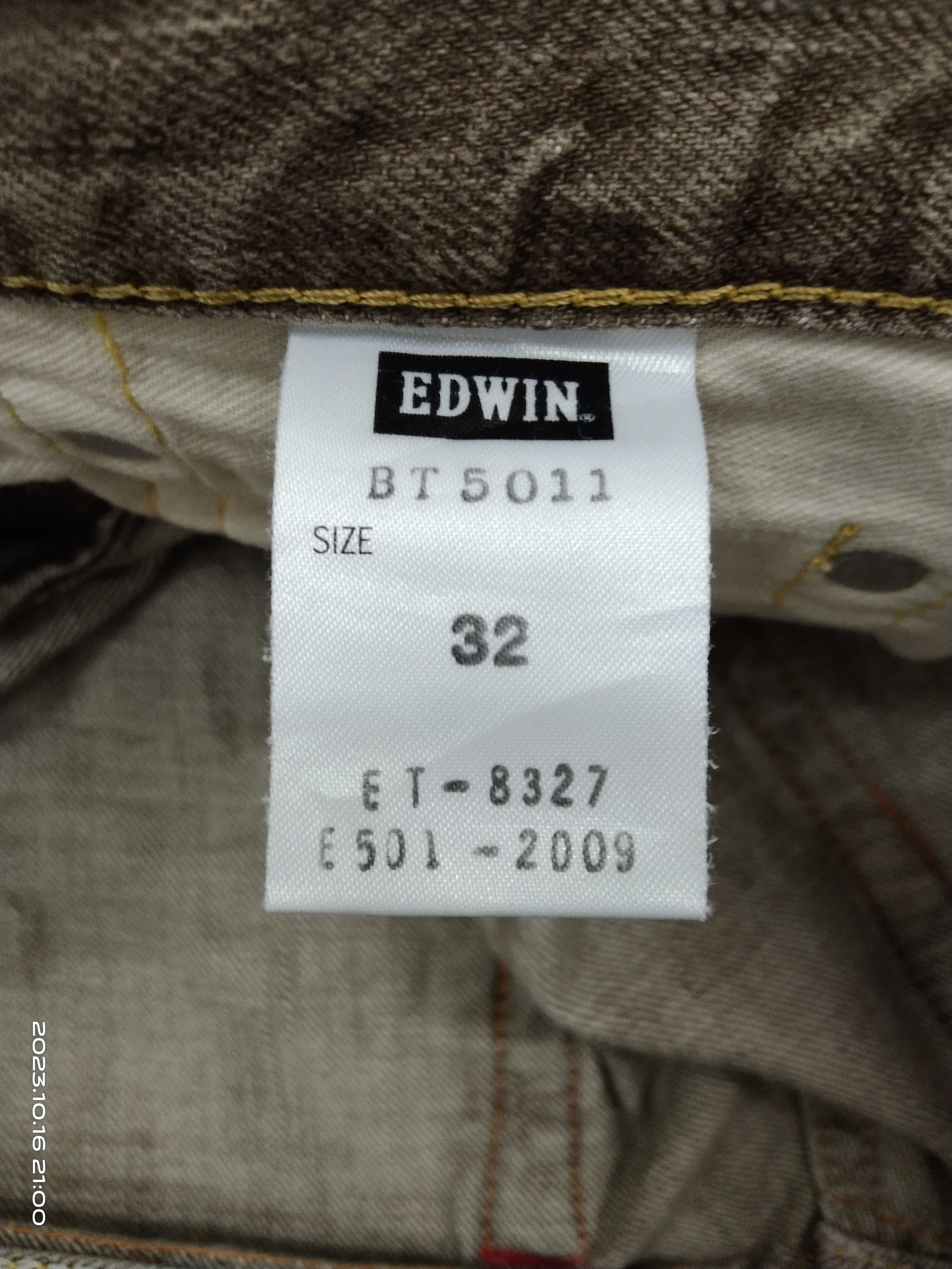 Edwin 🔥INSANE 90s SICK WASHED BROWN EDWIN🇯🇵DENIM PANTS Size US 32 / EU 48 - 7 Thumbnail