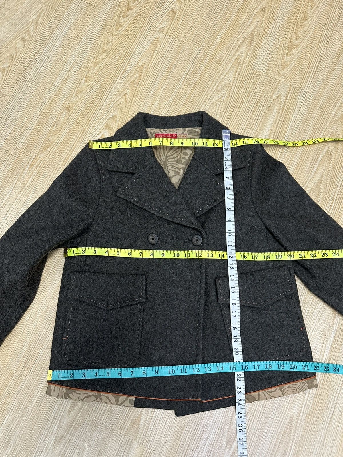 Jean Charles De Castelbajac 90s Castelbajac Wool Vintage Jacket Z26 Size 40S - 5 Thumbnail