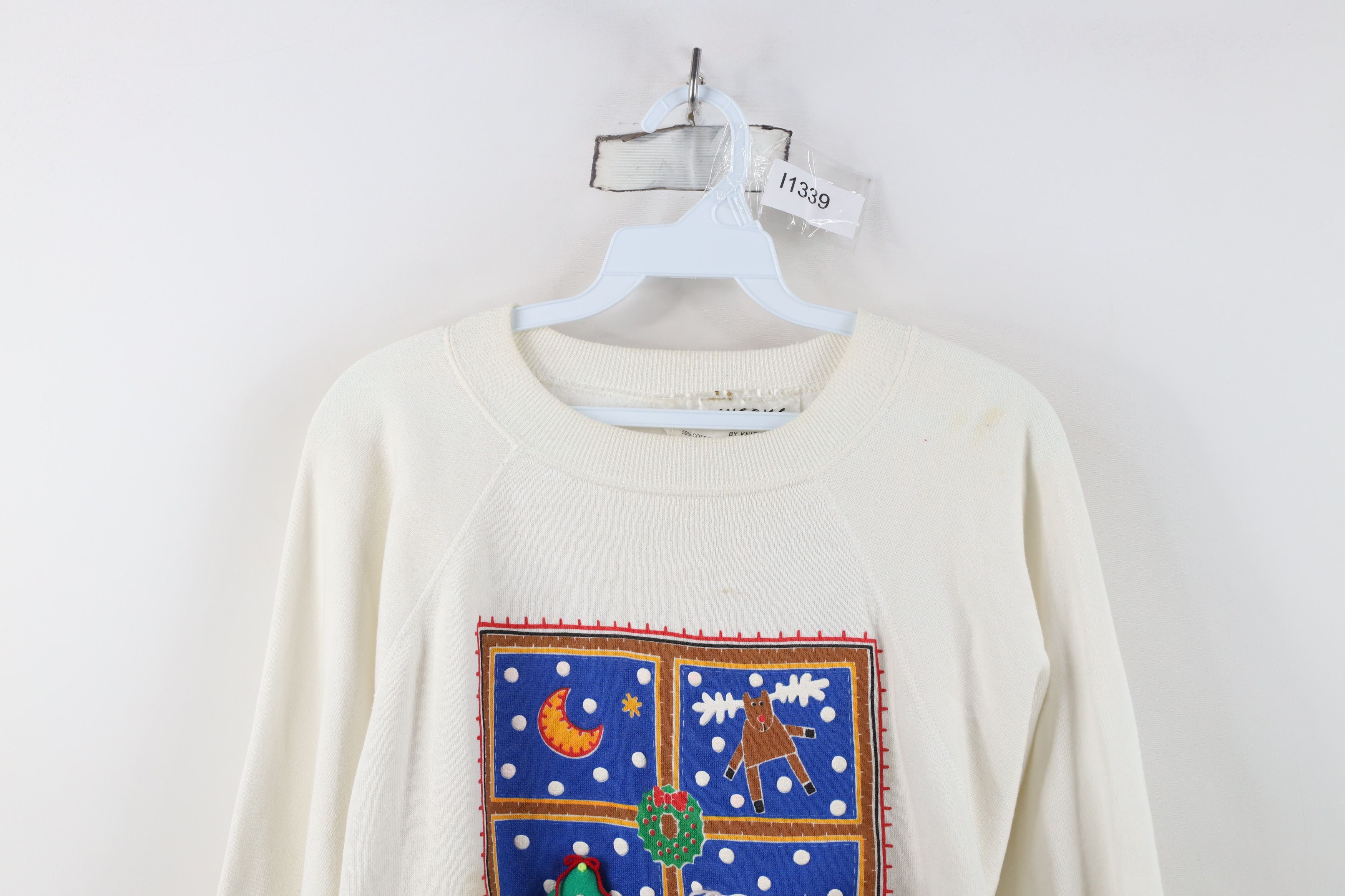 Vintage Vintage 80s Art Works Christmas Trinkets Sweatshirt USA Size ONE SIZE - 2 Thumbnail