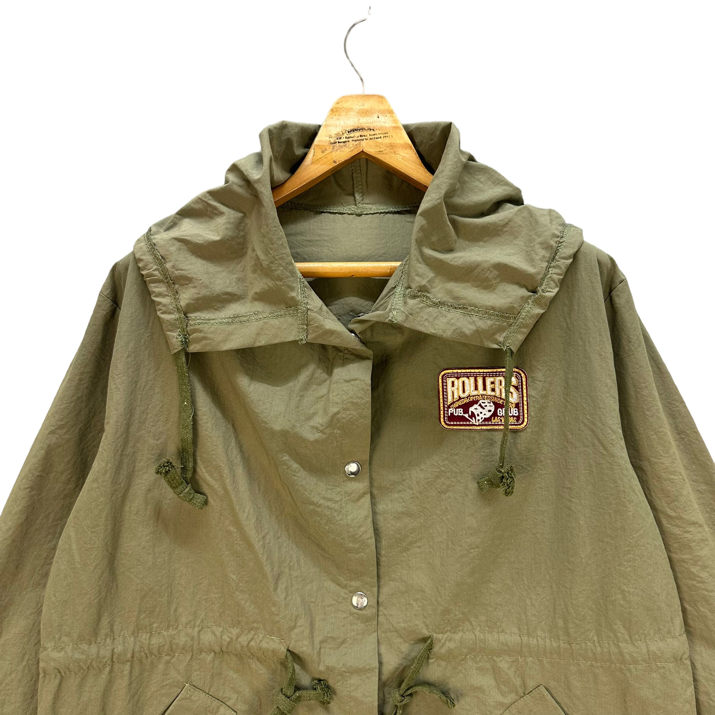 Japanese Brand ROLLERS SKULL ON BACK BIG LOGO HOODIE JACKET #8037-198 Size US L / EU 52-54 / 3 - 4 Thumbnail