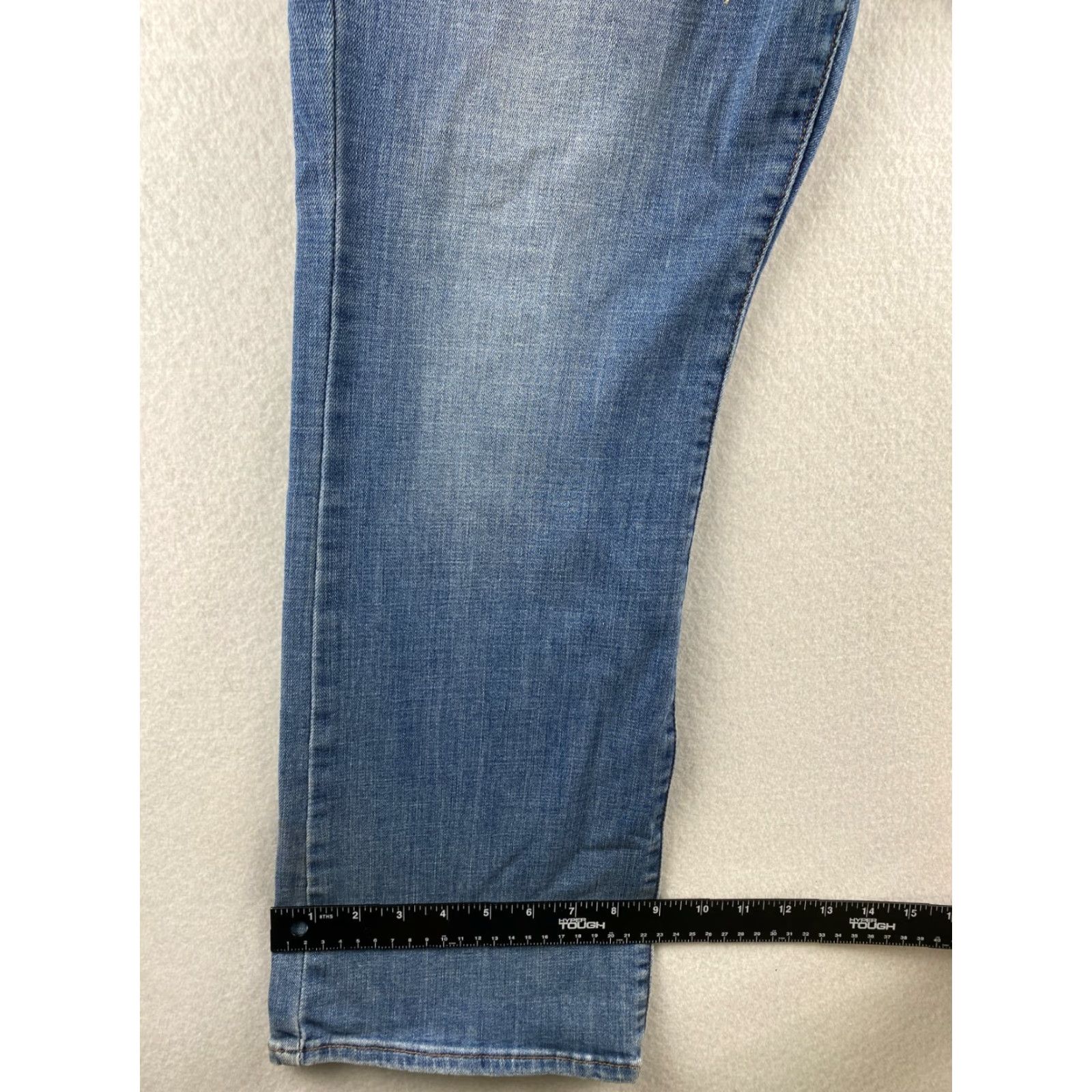 Levi's Levi's Jeans Bootcut Levi's Womens 16 Blue High Rise Distressed Regular 5-Pocket Denim Stretch Size 38" / US 16 / IT 52 - 6 Thumbnail