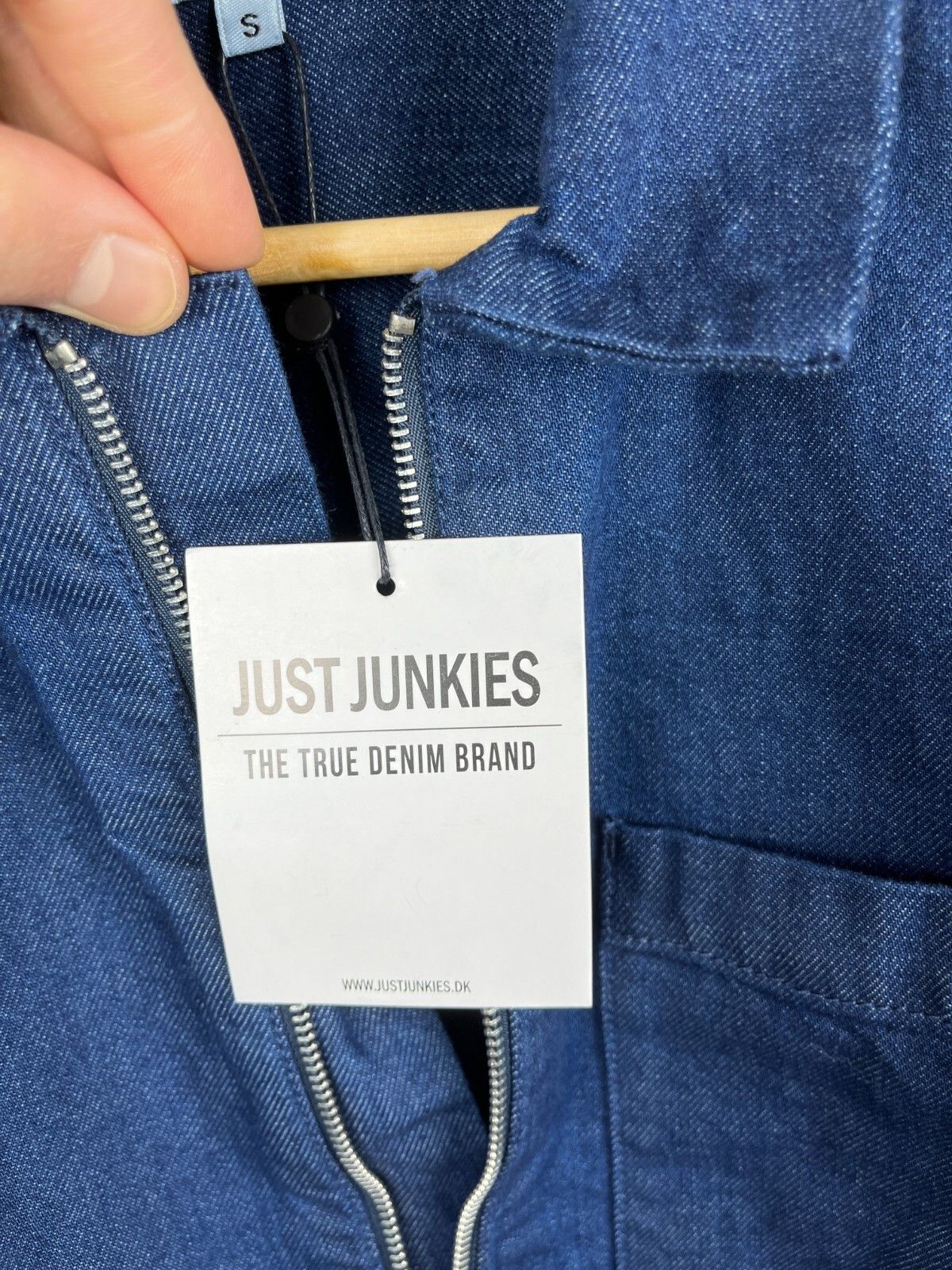 Other Just Junkies Reggie Half Zip Indigo Denim Short Sleeve Shirt Size US S / EU 44-46 / 1 - 9 Thumbnail