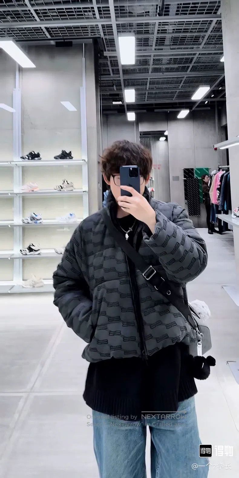 Balenciaga Balenciaga Double B Buckle Printed Padded Jacket Size XXS / US 00 / IT 34 - 6 Thumbnail