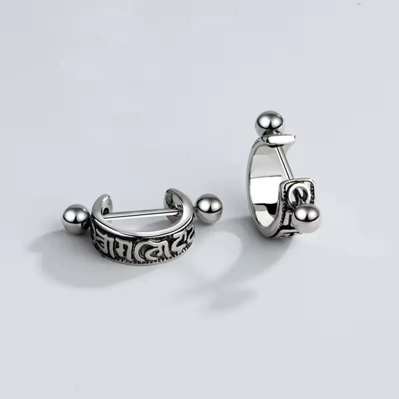 Jewelry × Vintage Vintage six character truth Earrings Size ONE SIZE - 5 Thumbnail