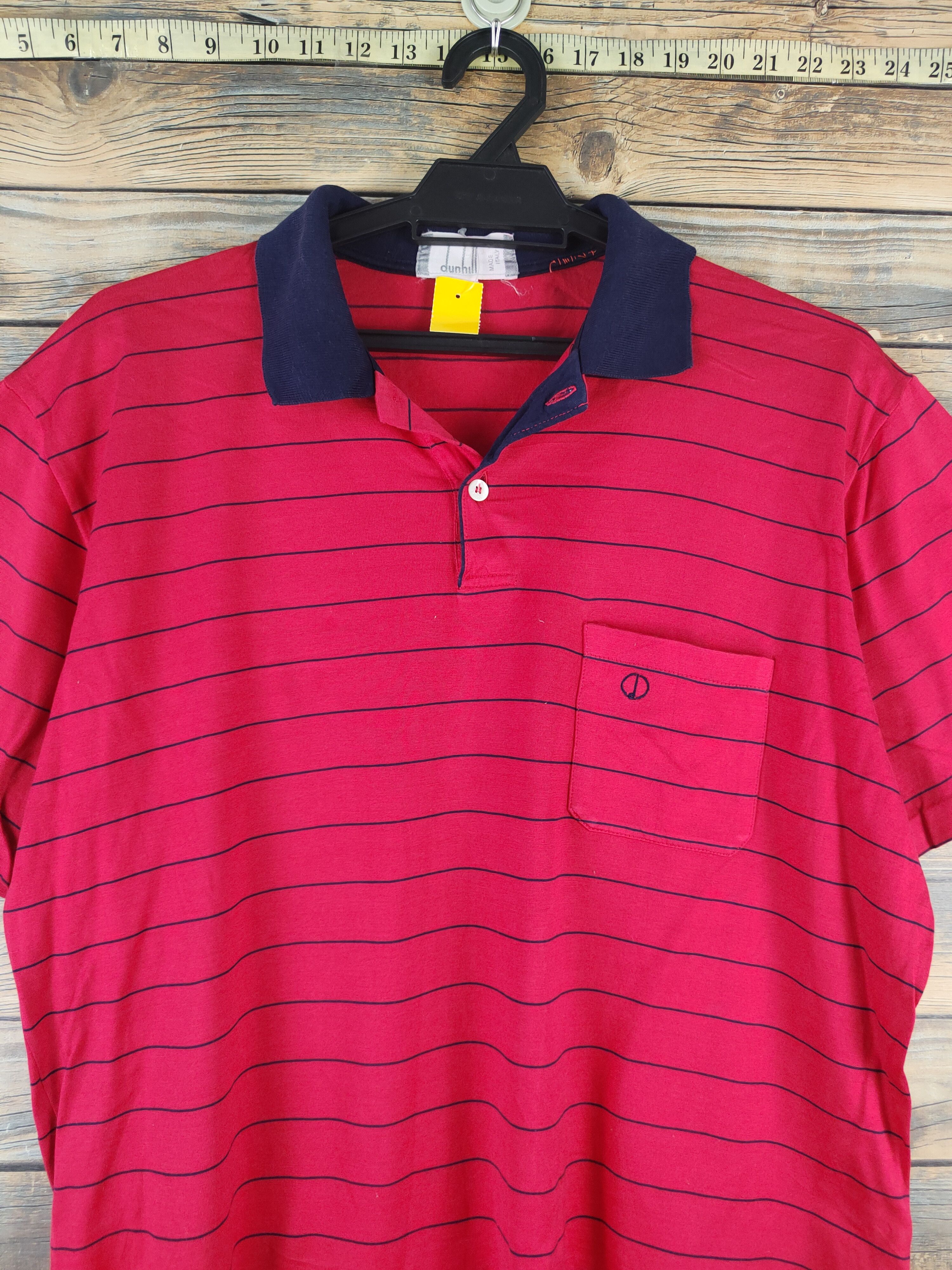 Alfred Dunhill DL Dunhill Red Polos #2766 Size US M / EU 48-50 / 2 - 2 Thumbnail