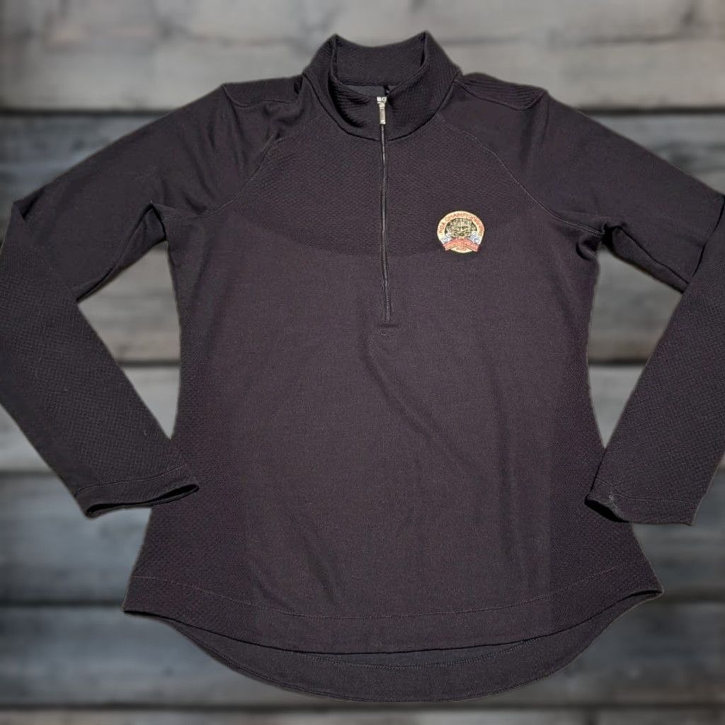 Nike VINTAGE Nike Dri-Fit Pullover Womens Small Black 1/4 Zip PGA Whistling Straits 2010 Golf Size S / US 4 / IT 40 - 1 Thumbnail