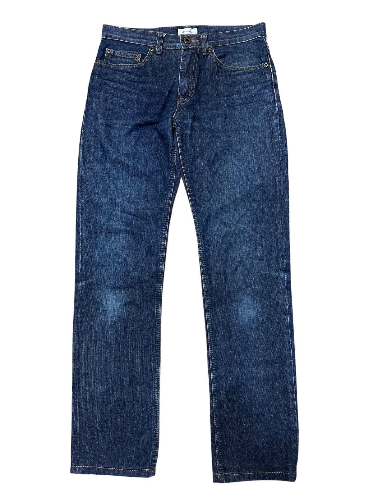 image of Hysteric Glamour Slim Fit Punk Rock Denim Pants in Blue, Men's (Size 27)
