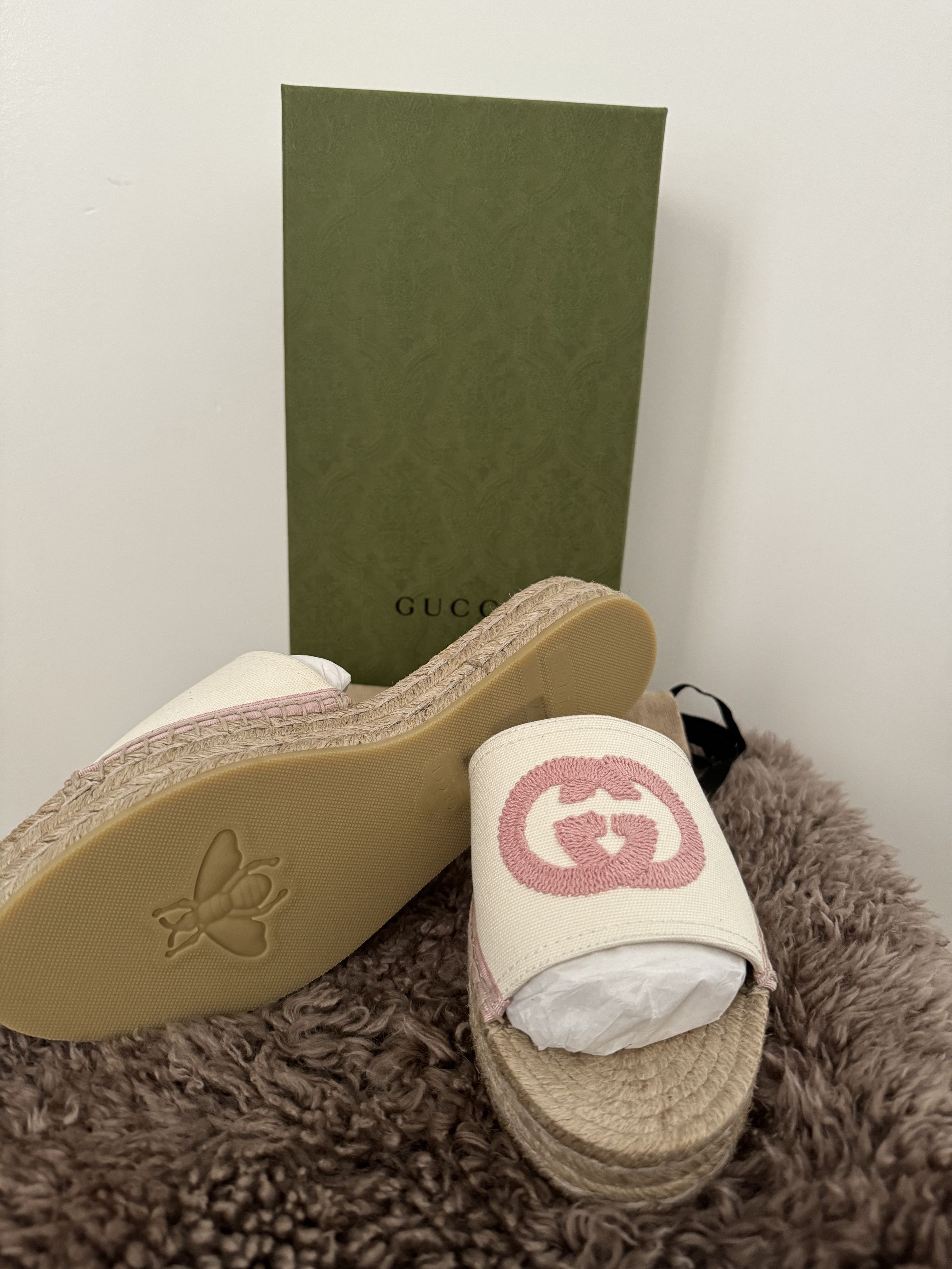 Gucci Gucci Women's Interlocking G Espadrille Sandal Size US 7.5 / IT 37.5 - 2 Thumbnail