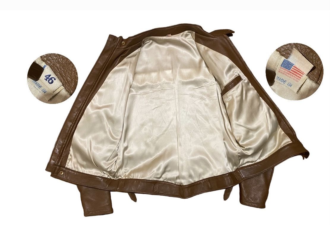 Vintage Rare Vintage 60s Mid Western Sport Togs Deerskin Cafe Racer Size US L / EU 52-54 / 3 - 4 Thumbnail