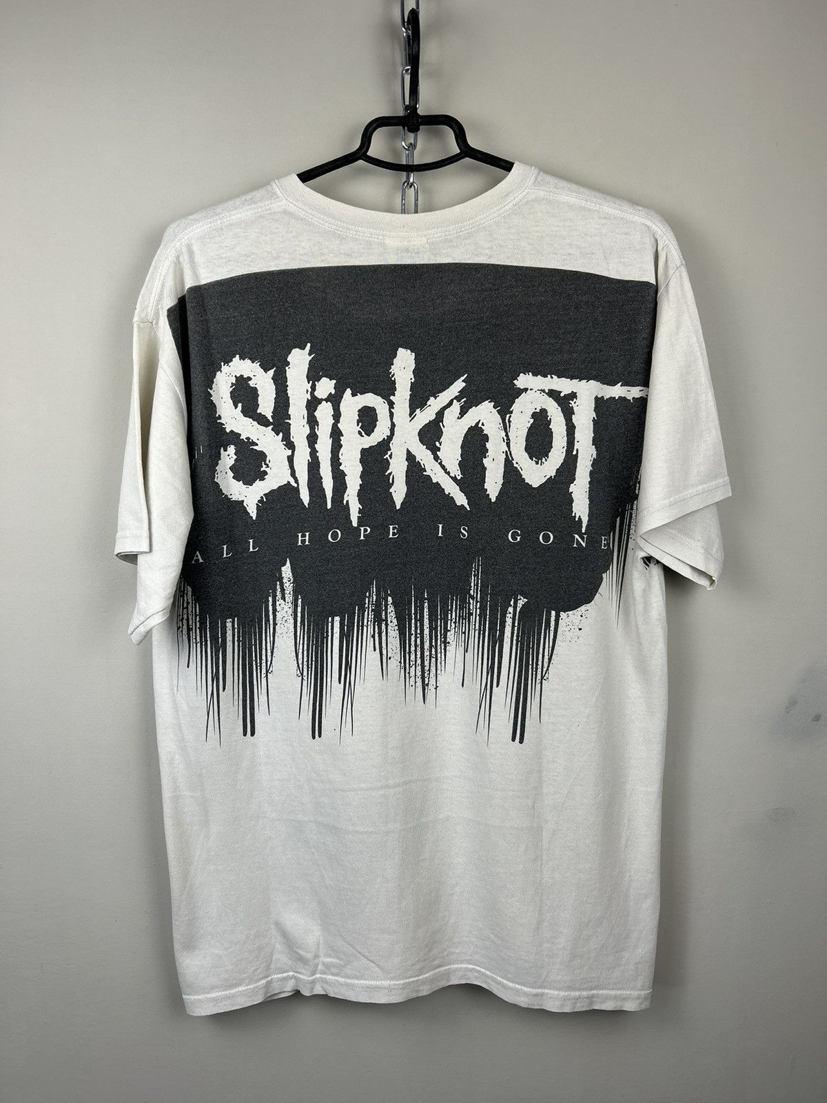 Vintage Vintage Slipknot All Hope Is Gone 00s T shirt Size US L / EU 52-54 / 3 - 2 Thumbnail