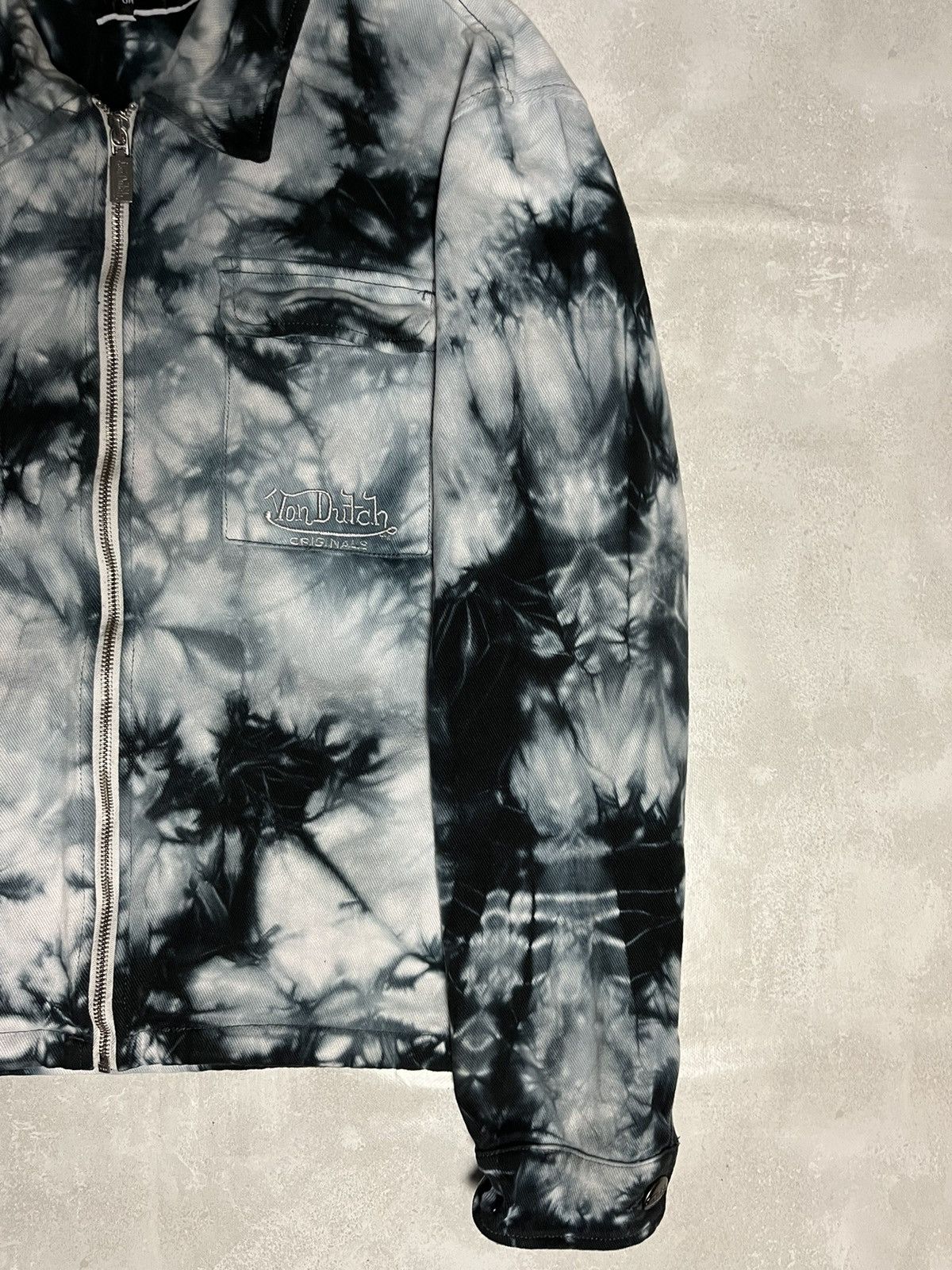 Von Dutch Vintage Von Dutch Kami Denim Tie Dye Jacket Size US L / EU 52-54 / 3 - 4 Thumbnail