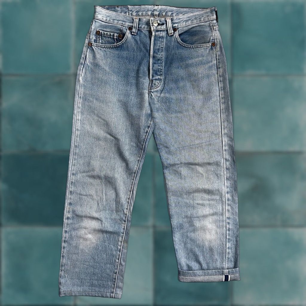 Levi's VINTAGE Levi's 501 Jeans Men's 30x36 Straight Fit 80s Redline Selvedge Light Wash Denim Size US 30 / EU 46 - 1 Thumbnail