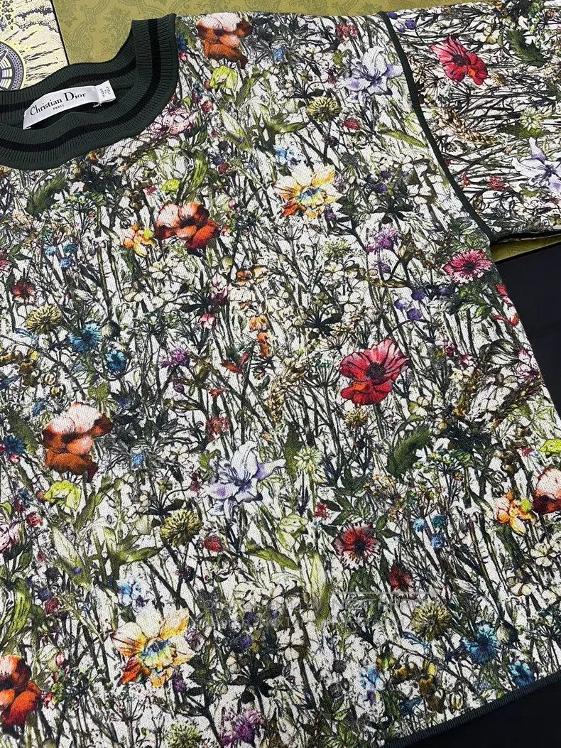 Dior Dior Floral short sleeves Size XXS / US 00 / IT 34 - 2 Thumbnail