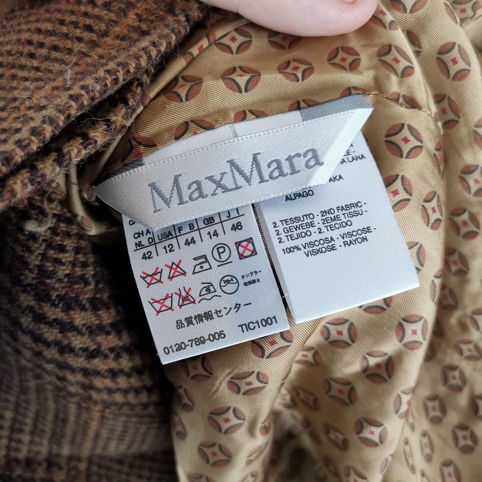 Max Mara Max Mara double breasted check womens jacket Size XL / US 12-14 / IT 48-50 - 6 Thumbnail