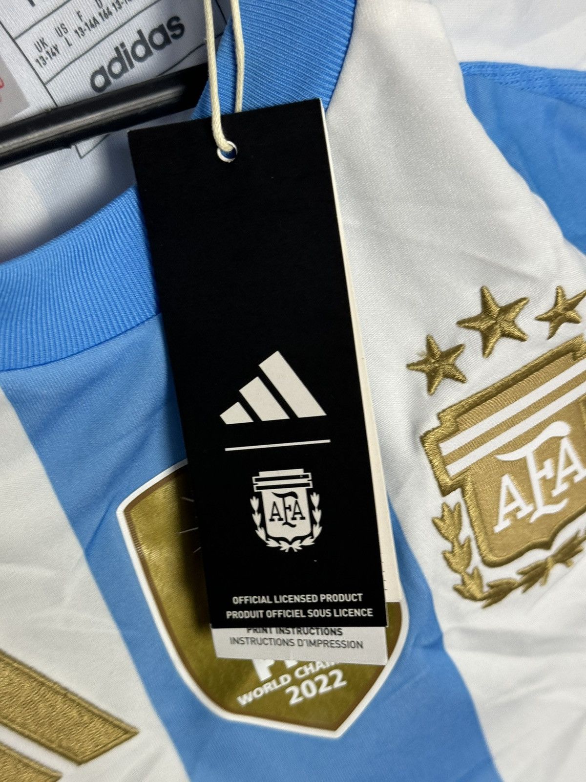 Adidas KIDS New Argentina 2024 Home Messi Football Jersey T-Shirt Size US XS / EU 42 / 0 - 10 Thumbnail