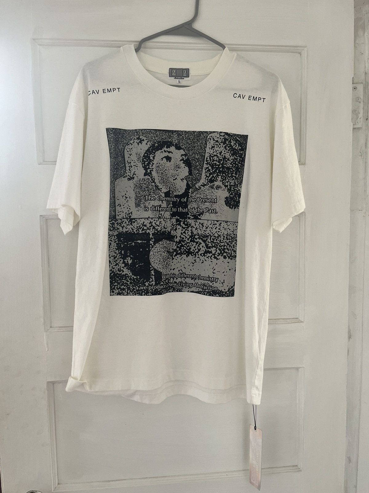 image of Cav Empt Living Abstraction T in White, Men's (Size Large)