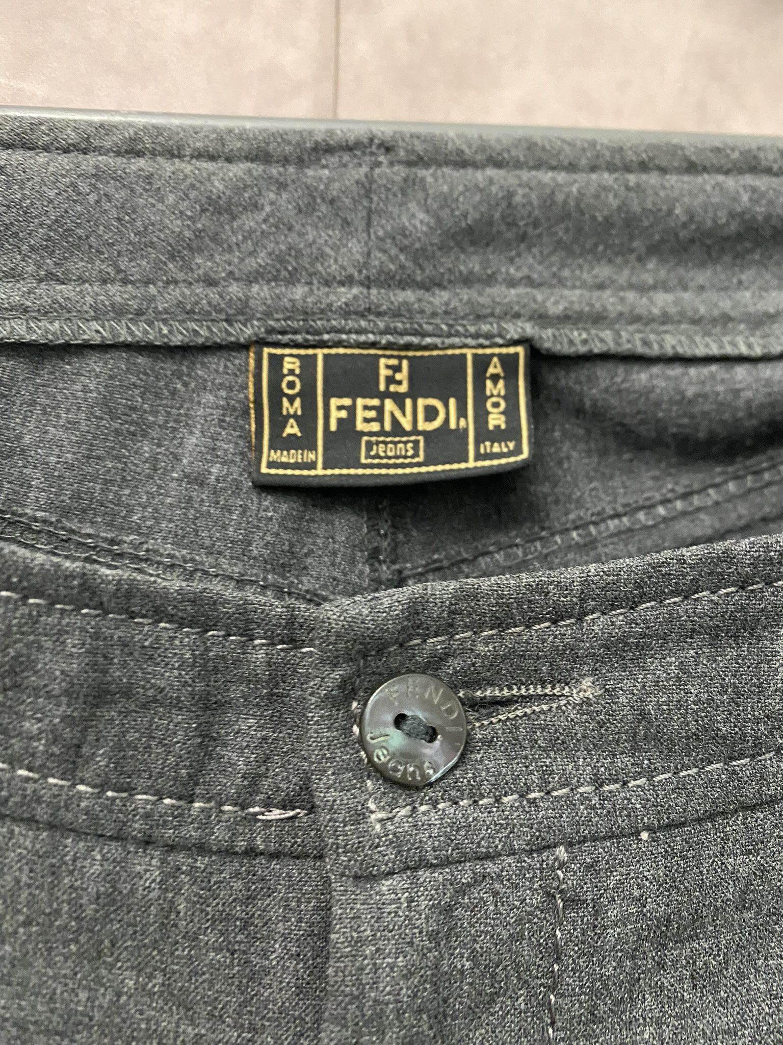Designer × Fendi Fendi Pants Vintage Luxury Size 32" / US 10 / IT 46 - 2 Thumbnail