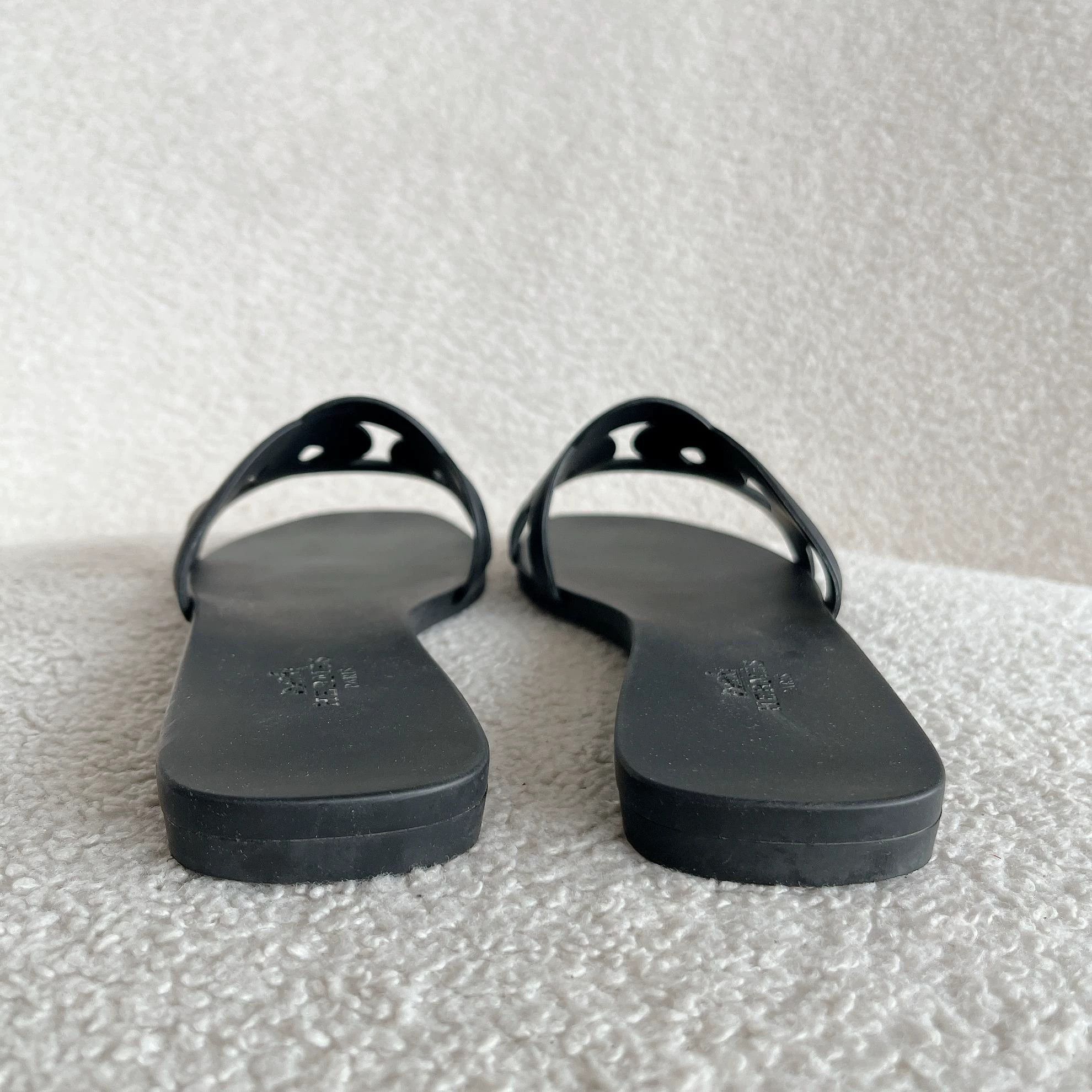 Hermes Hermes Oran Slipper Black 36 Size US 5.5 / IT 35.5 - 4 Thumbnail
