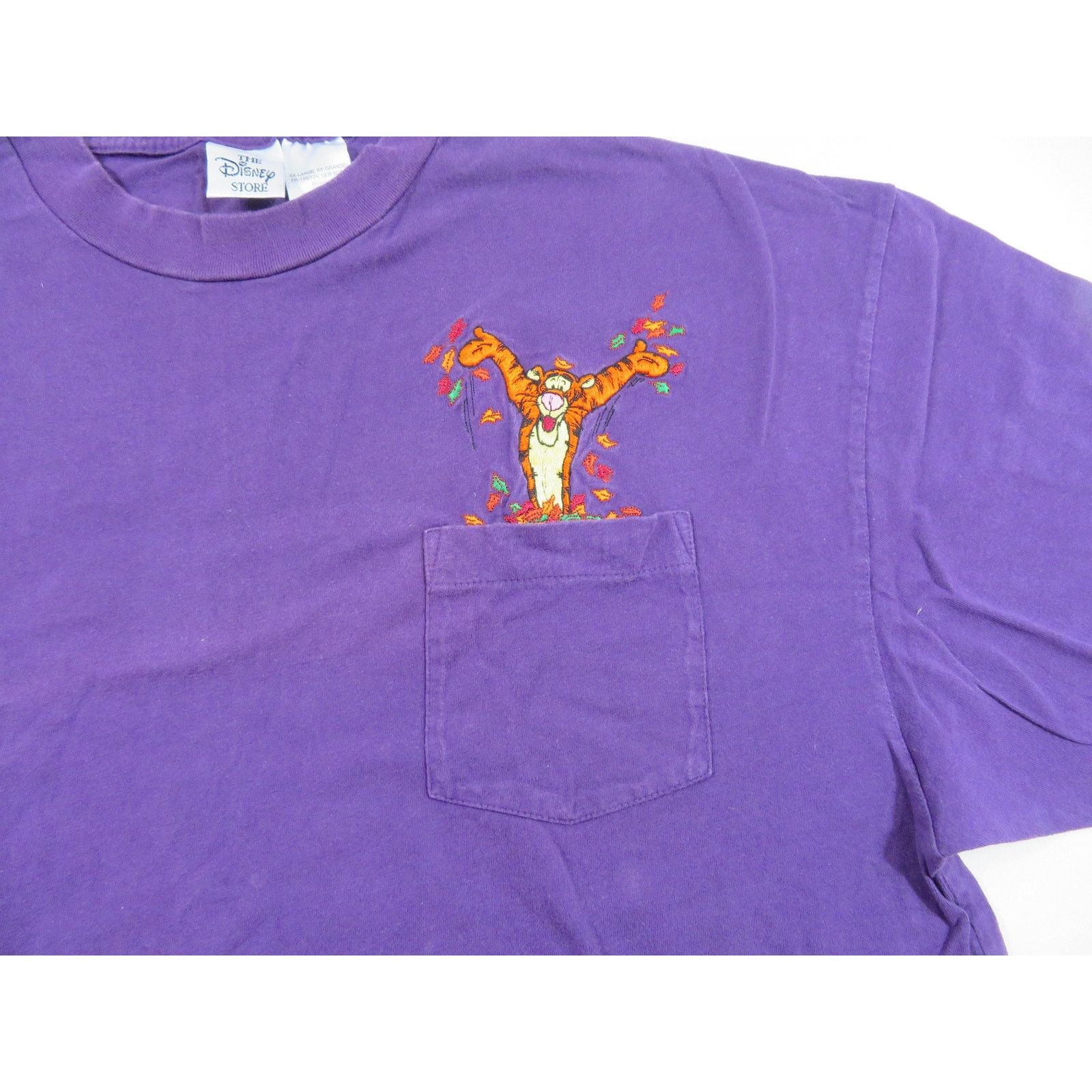 Other Tigger Fall Embroidered Pocket T-Shirt Purple Sz 2XL Y2K Size US XXL / EU 58 / 5 - 3 Thumbnail