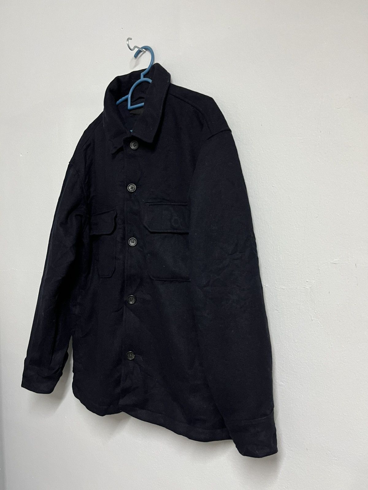 Japanese Brand 💥Superblack Wool Double Pockets Jackets Size US M / EU 48-50 / 2 - 2 Thumbnail