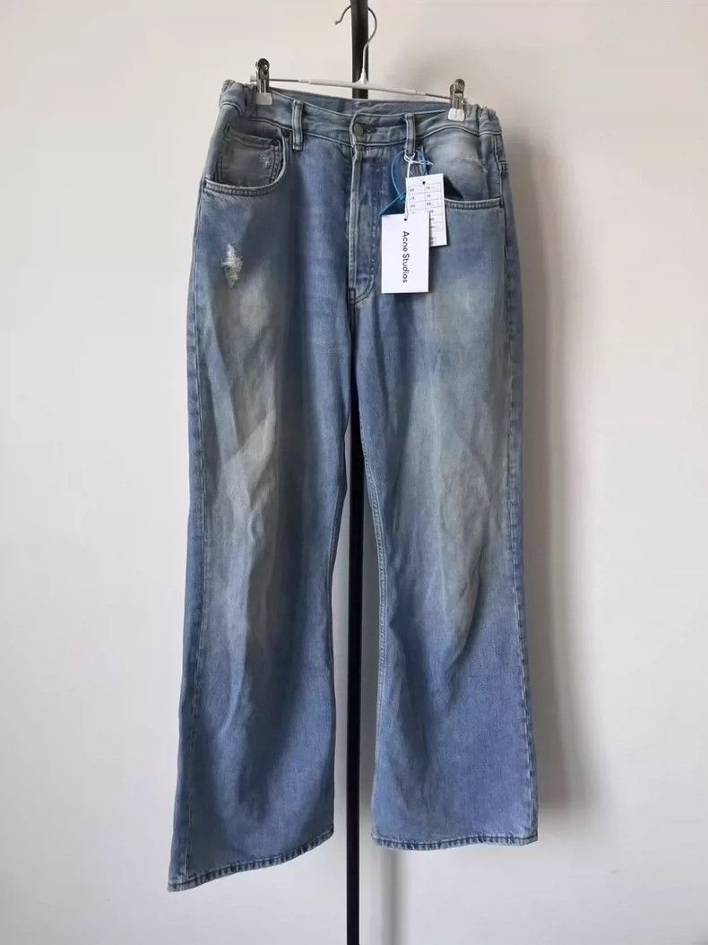 Acne Studios Acne Studios Loose washed cotton zipper mid-waisted straig Size US 32 / EU 48 - 1 Thumbnail