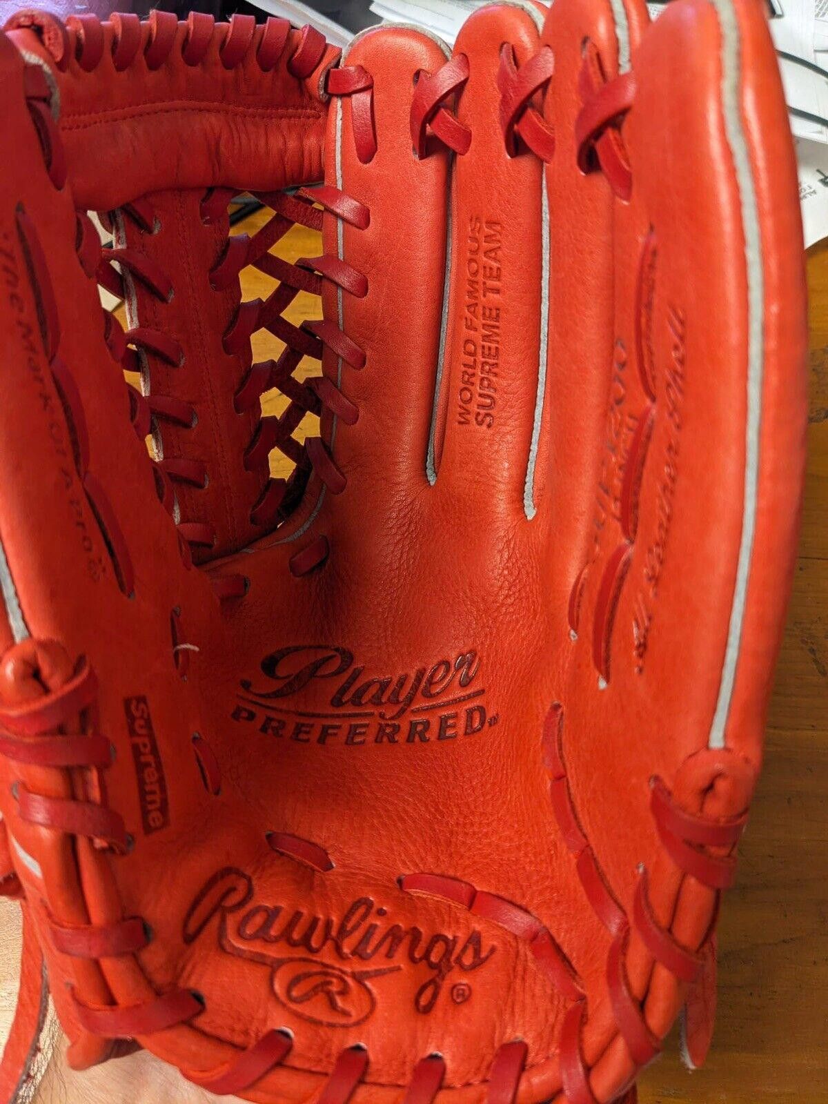 Supreme SS12 SUPREME RAWLINGS 12IN. BASEBALL GLOVE RIGHT THROW Size ONE SIZE - 8 Thumbnail