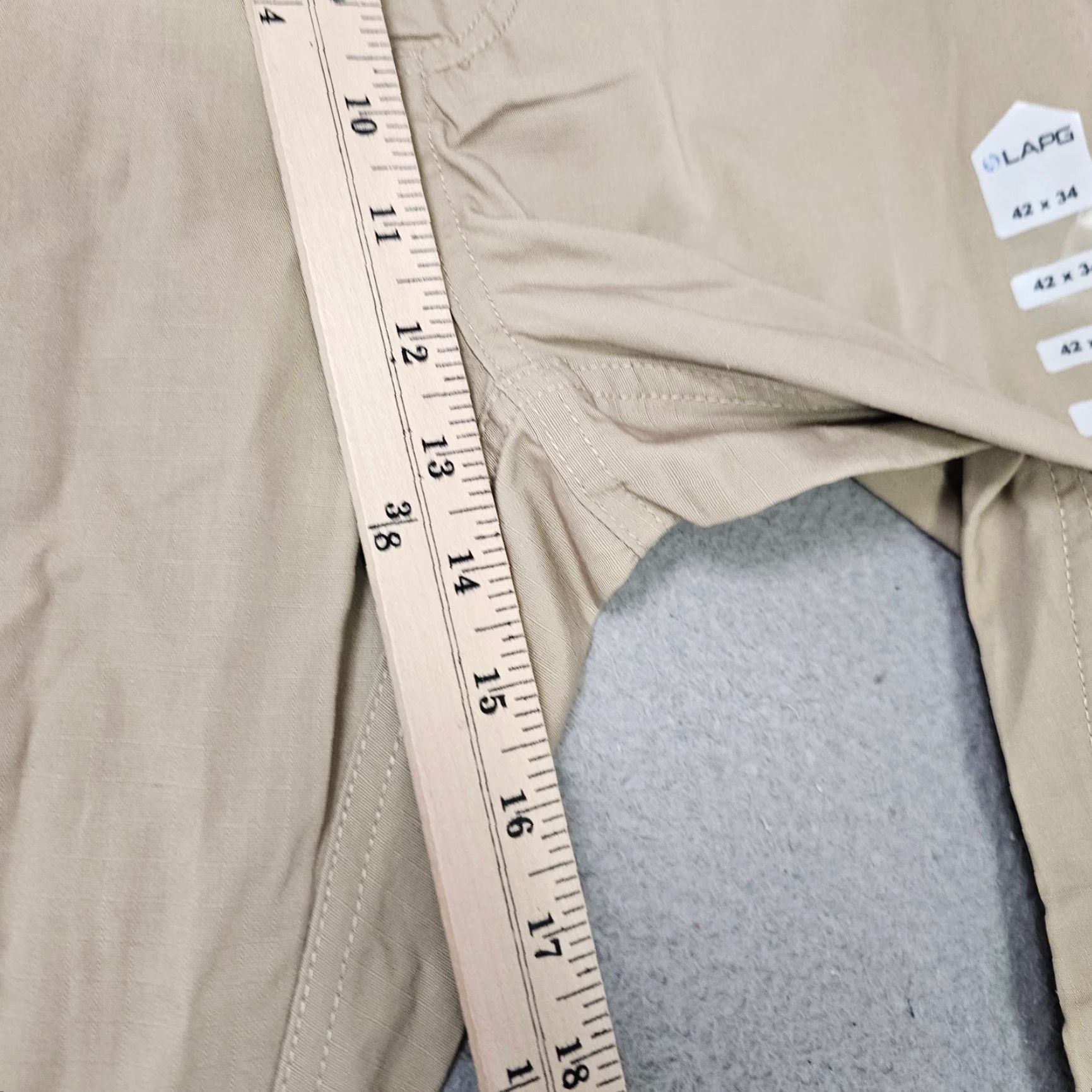 Vintage LA Police Gear Core Cargo Pants Mens 42x34 Khaki Ripstop BTP9001 Cargo Pants Regular Khaki Army Shirt? Size US 42 / EU 58 - 4 Thumbnail