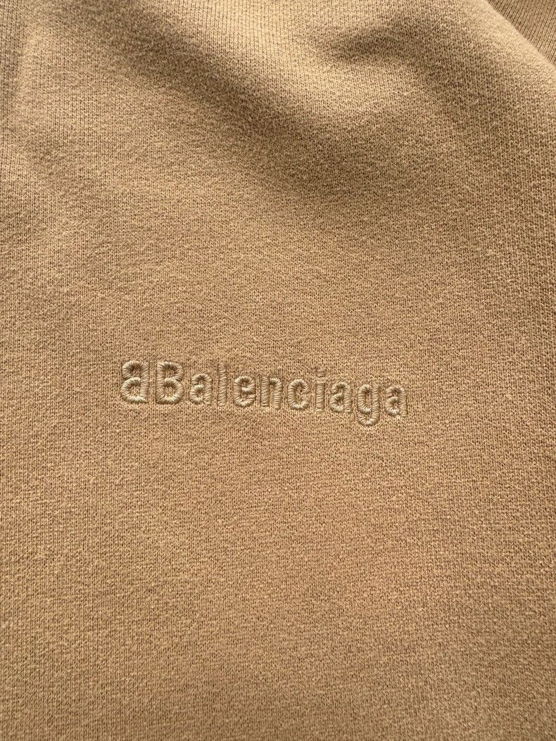 Balenciaga Balenciaga Khaki Double B Embroidered Hoodie Size US S / EU 44-46 / 1 - 3 Thumbnail