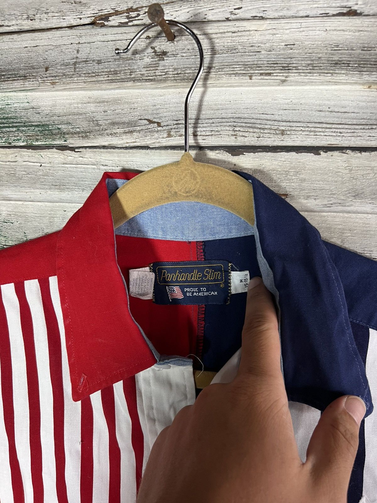 Vintage Vintage Pan Handle Slim USA Shirt Size US M / EU 48-50 / 2 - 5 Thumbnail
