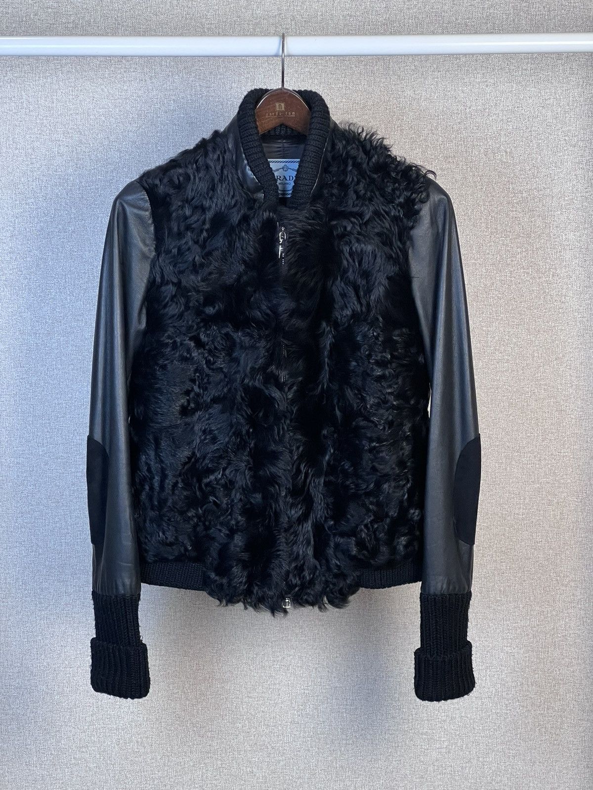 Prada Prada Shearling Leather Black Jacket Size 40 Size S / US 4 / IT 40 - 2 Thumbnail
