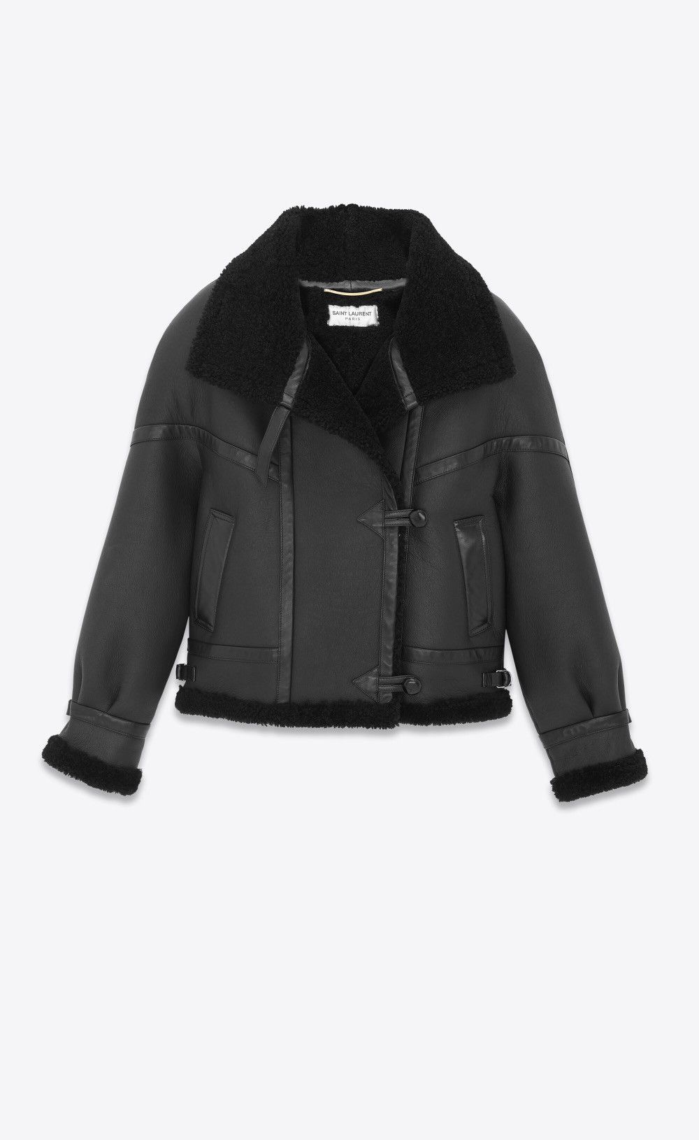 $9.5K VALUE aviator jacket in lambskin and shearling