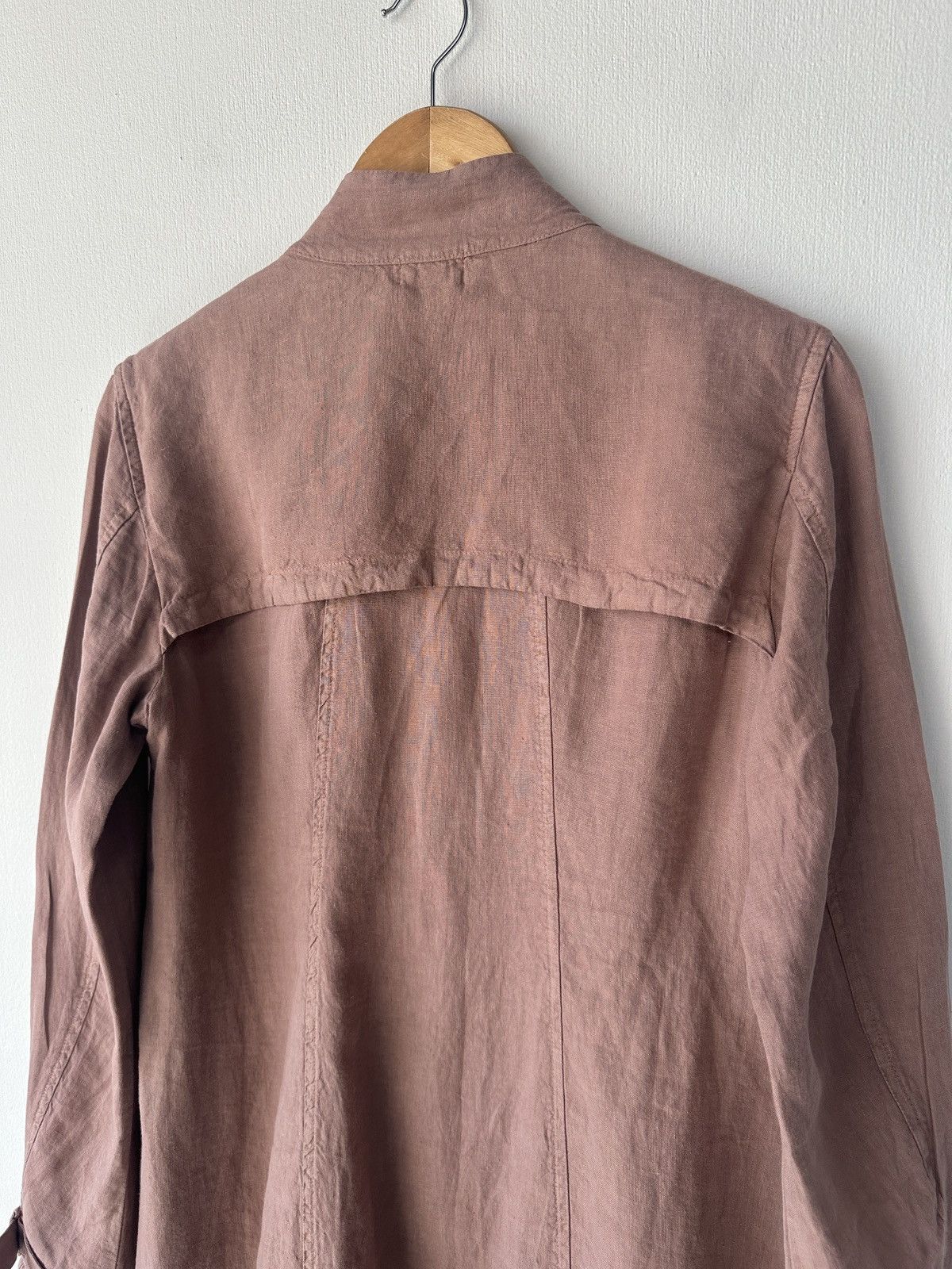 Transit TRANSIT PAR SUCH Archive Italy Dusty Pink 100% Linen Jacket Size M / US 6-8 / IT 42-44 - 7 Thumbnail