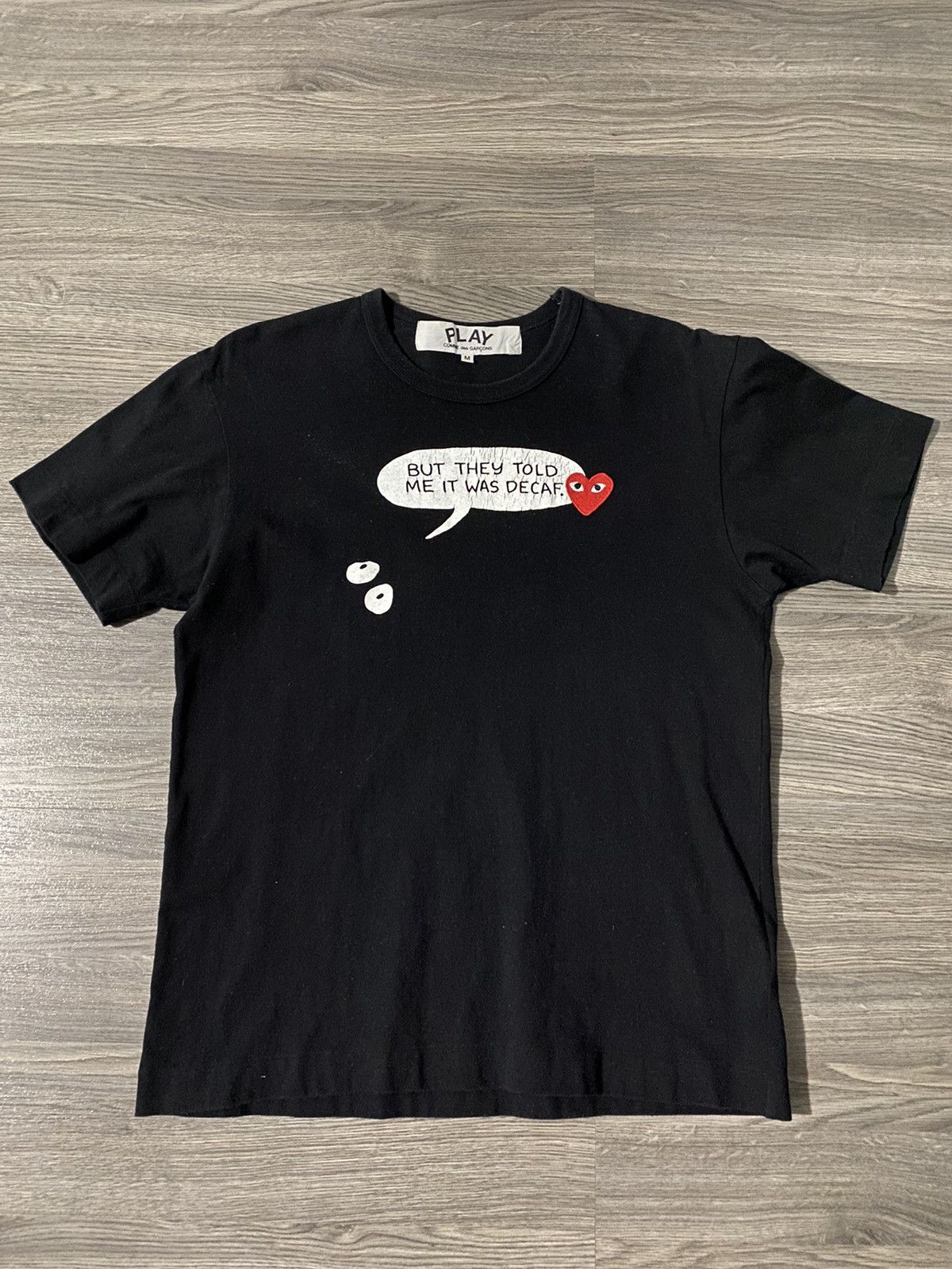 image of 2011 Comme Des Garcons X Matt Groening Tee in Black, Men's (Size Medium)