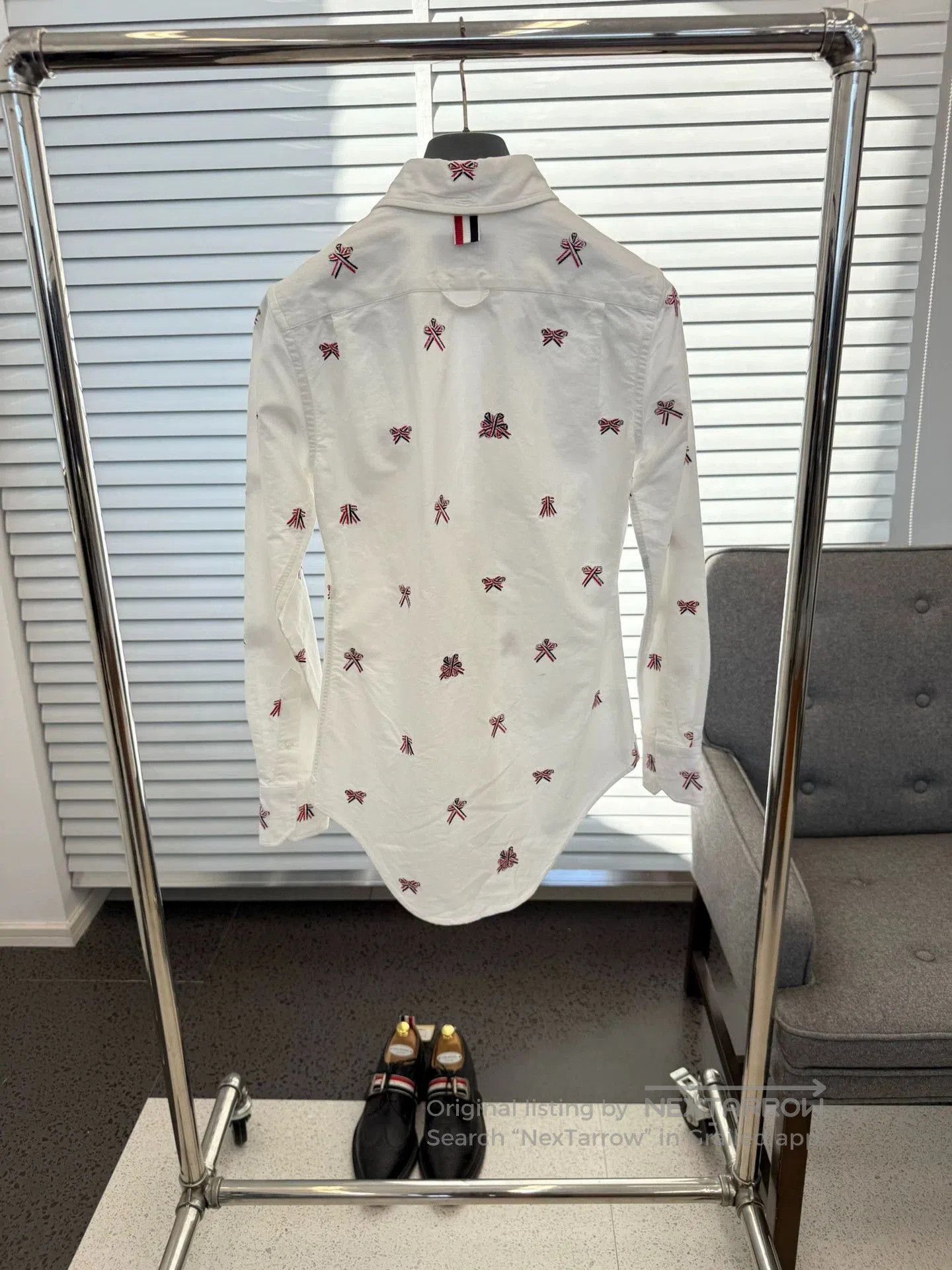 Thom Browne Thom Browne Bow Embroidered Shirt. Size US M / EU 48-50 / 2 - 2 Thumbnail