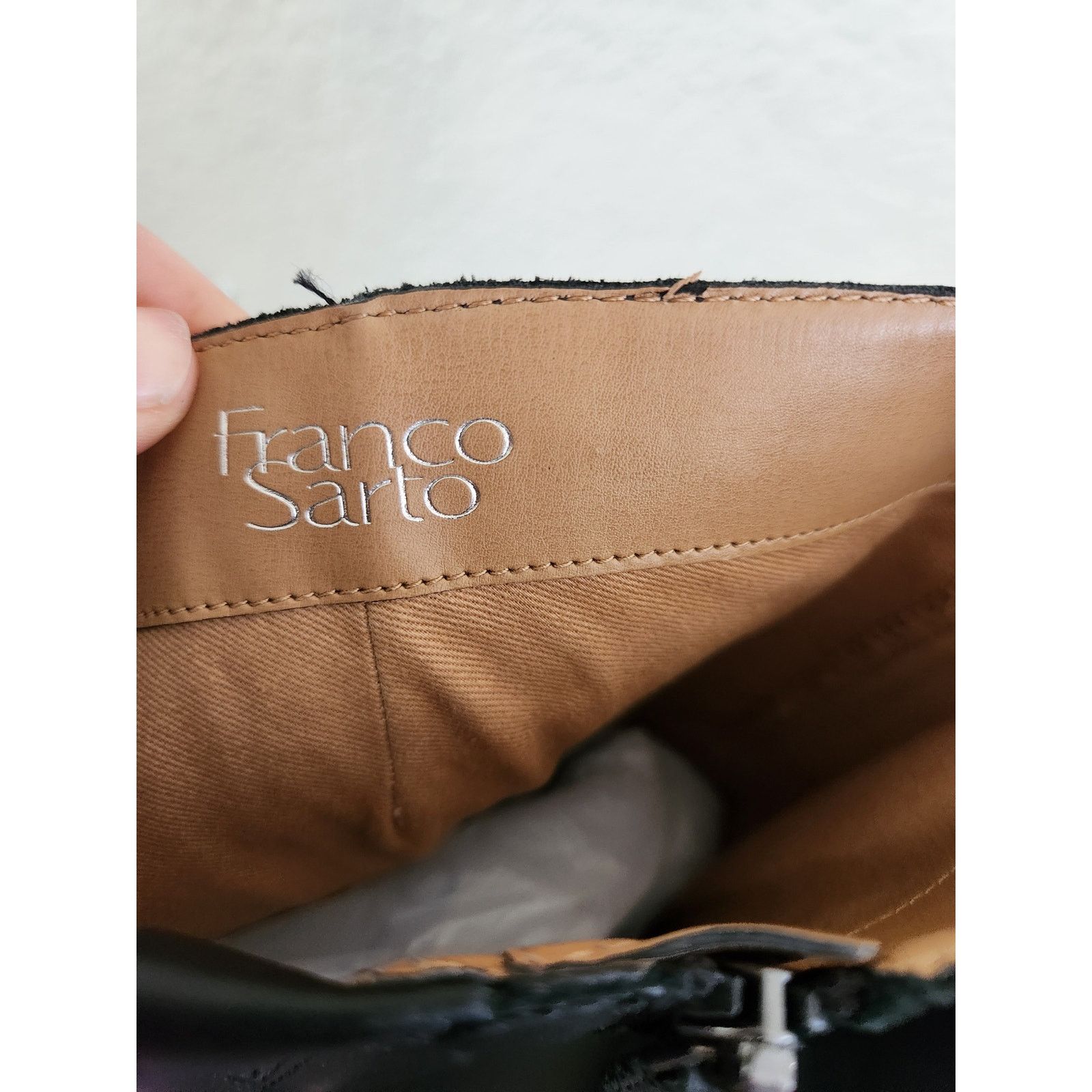 Franco Sarto Women's Leather Knee High Riding Boots-9