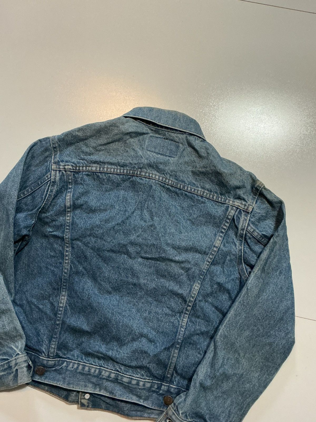 Levi's Vintage 70s 80s Levis Orange Tab Denim Trucker Jean Jacket Size US L / EU 52-54 / 3 - 4 Thumbnail