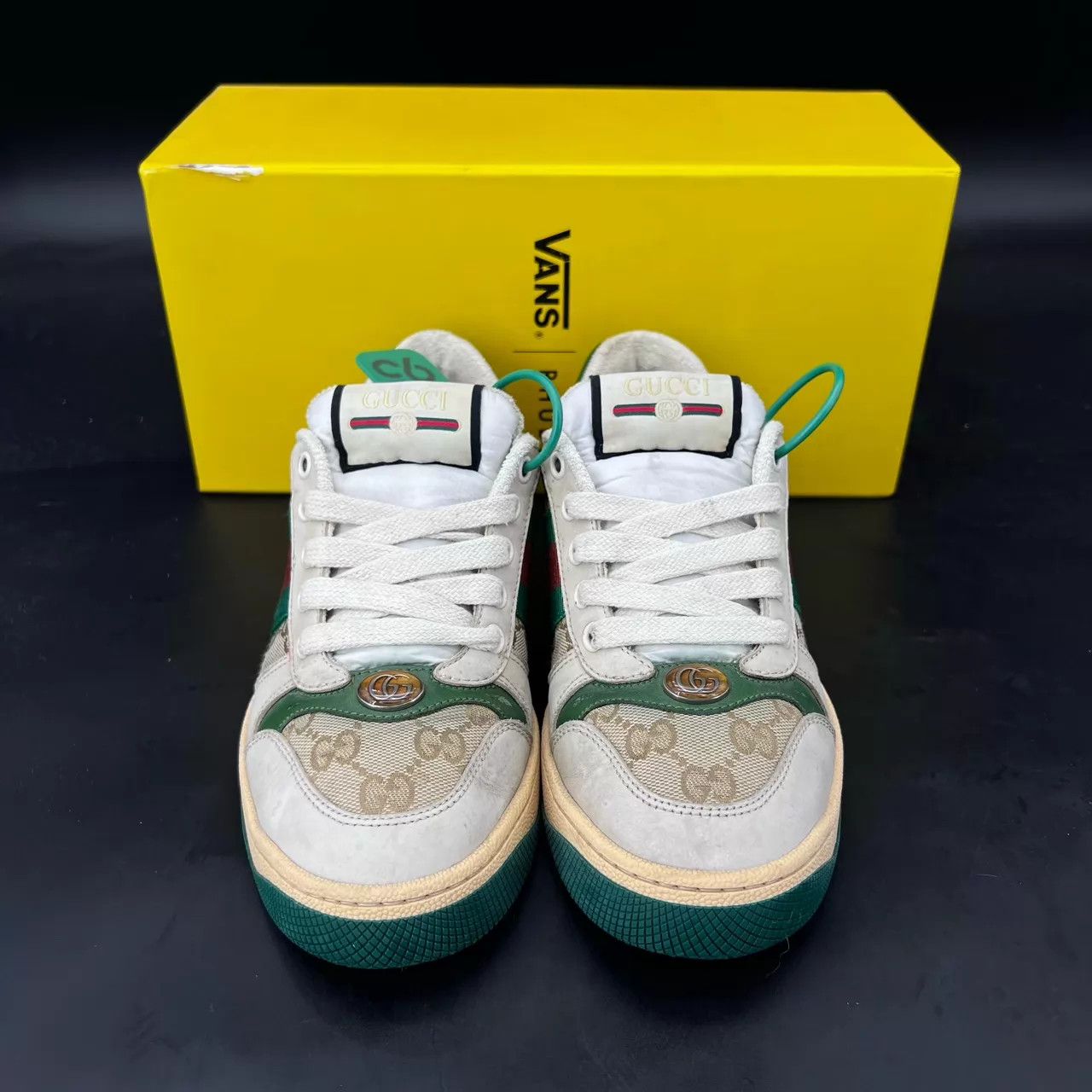 Gucci Gucci dirty gray green sneakers size 36 original Size US 5.5 / IT 35.5 - 8 Thumbnail