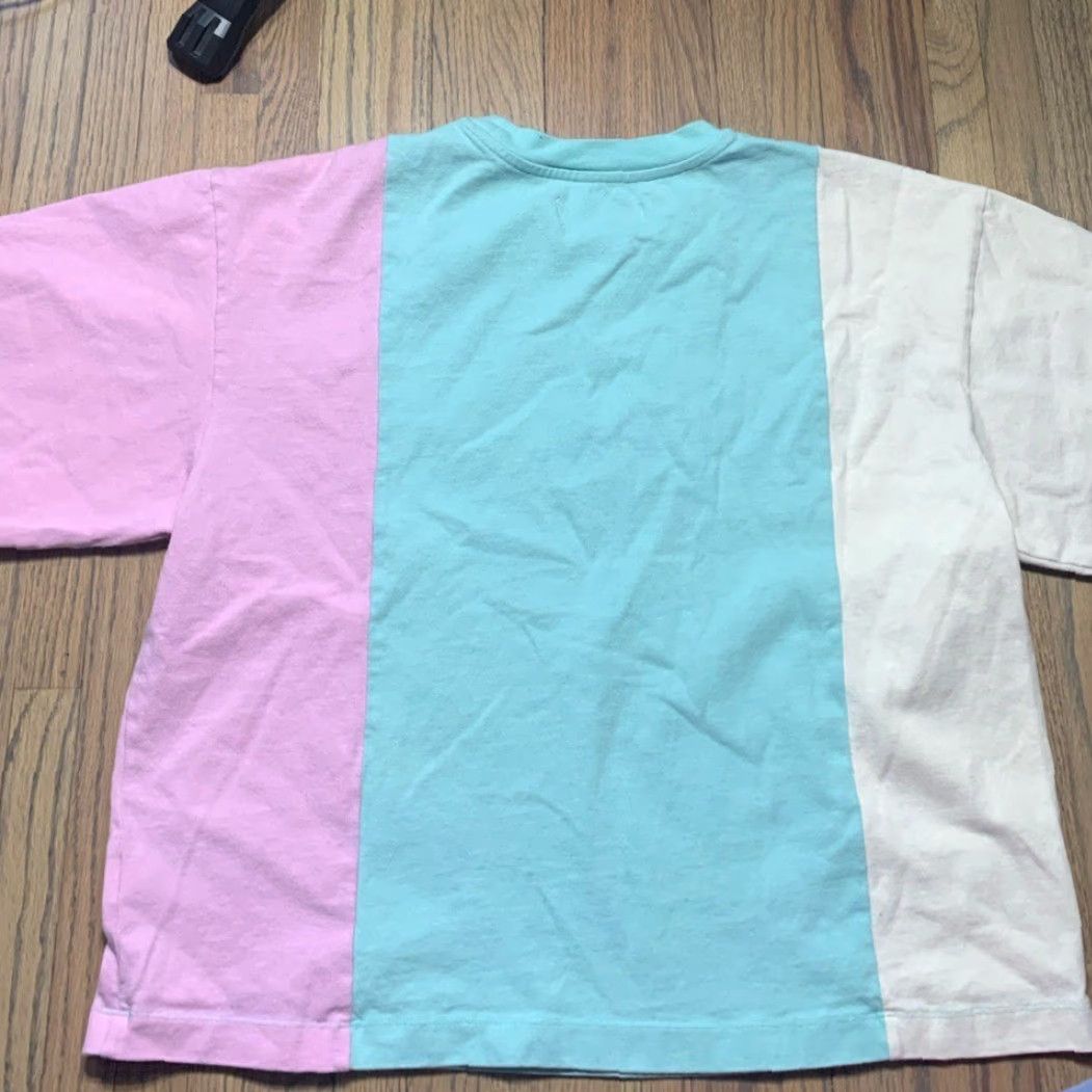 Teddy Fresh Teddy Fresh Pink Colorblock T-Shirt L Women Regular Size Large Tee Shirt Size L / US 10 / IT 46 - 7 Thumbnail