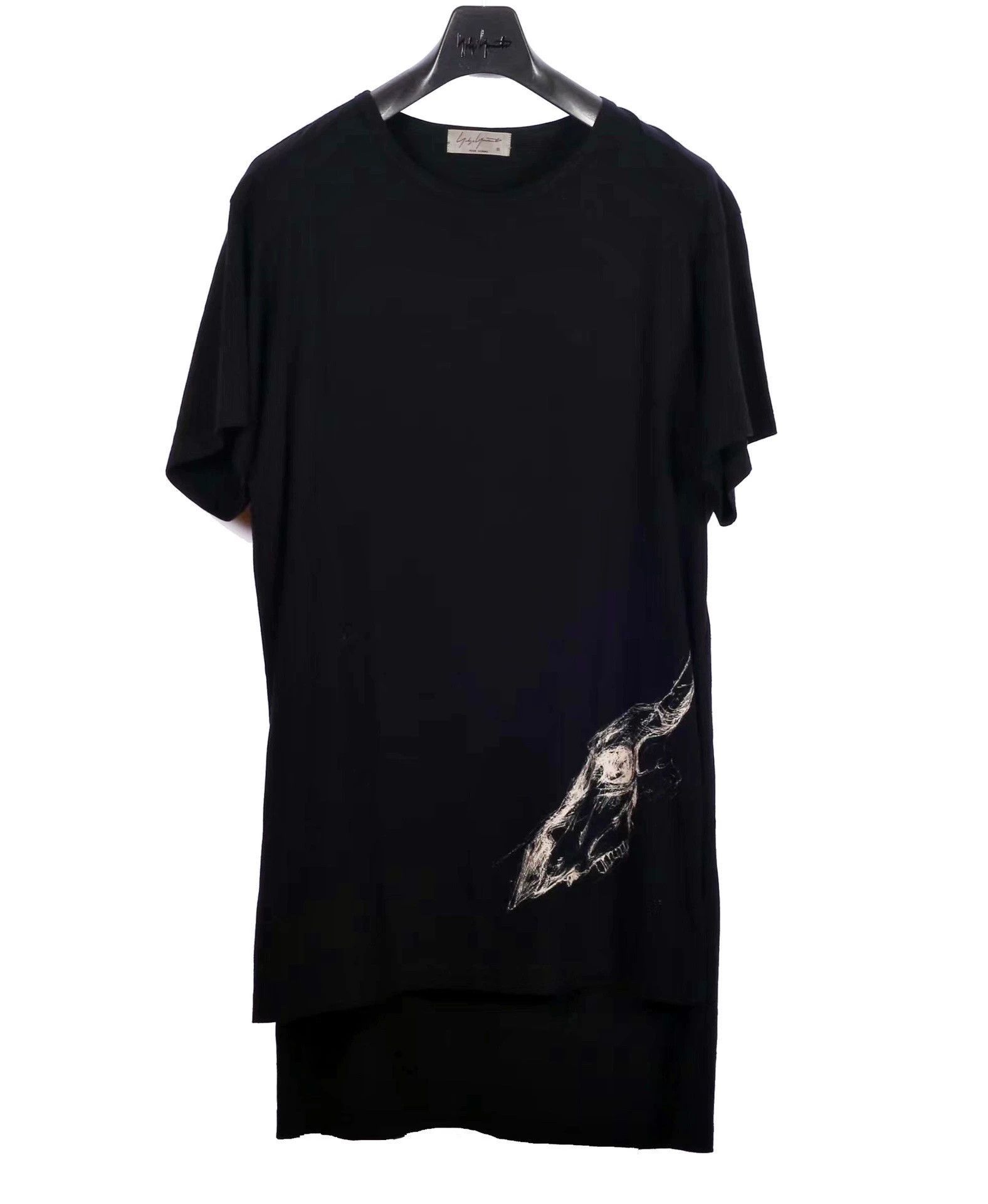 Yohji Yamamoto Black Short-Sleeve Graphic T-Shirt Size L Size US L / EU 52-54 / 3 - 1 Thumbnail