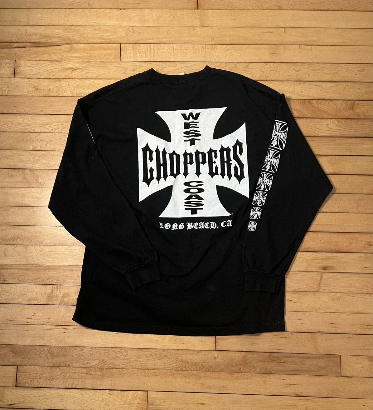 d*i様 XL west coast choppers LONG BEACH C West Coast Choppers Long Beach XXL Long Sleeve Tee