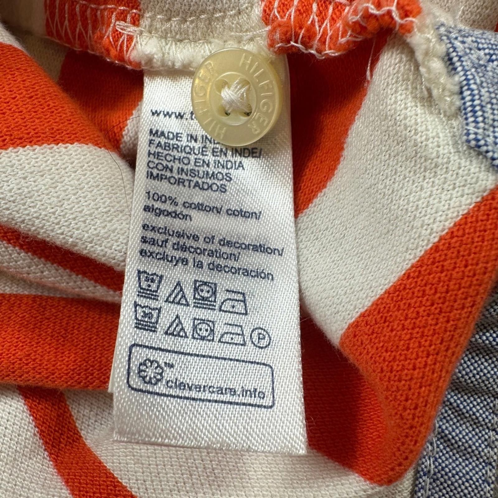 Tommy Hilfiger Tommy Hilfiger Polo Shirt Men's 2XLT Big & Tall Orange White Size US XXL / EU 58 / 5 - 5 Thumbnail