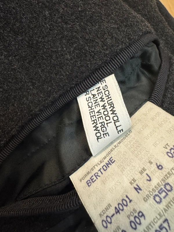 Hugo Boss Hugo Boss Bertone Wool Black Long Coat Oversize size L Size US L / EU 52-54 / 3 - 15 Thumbnail