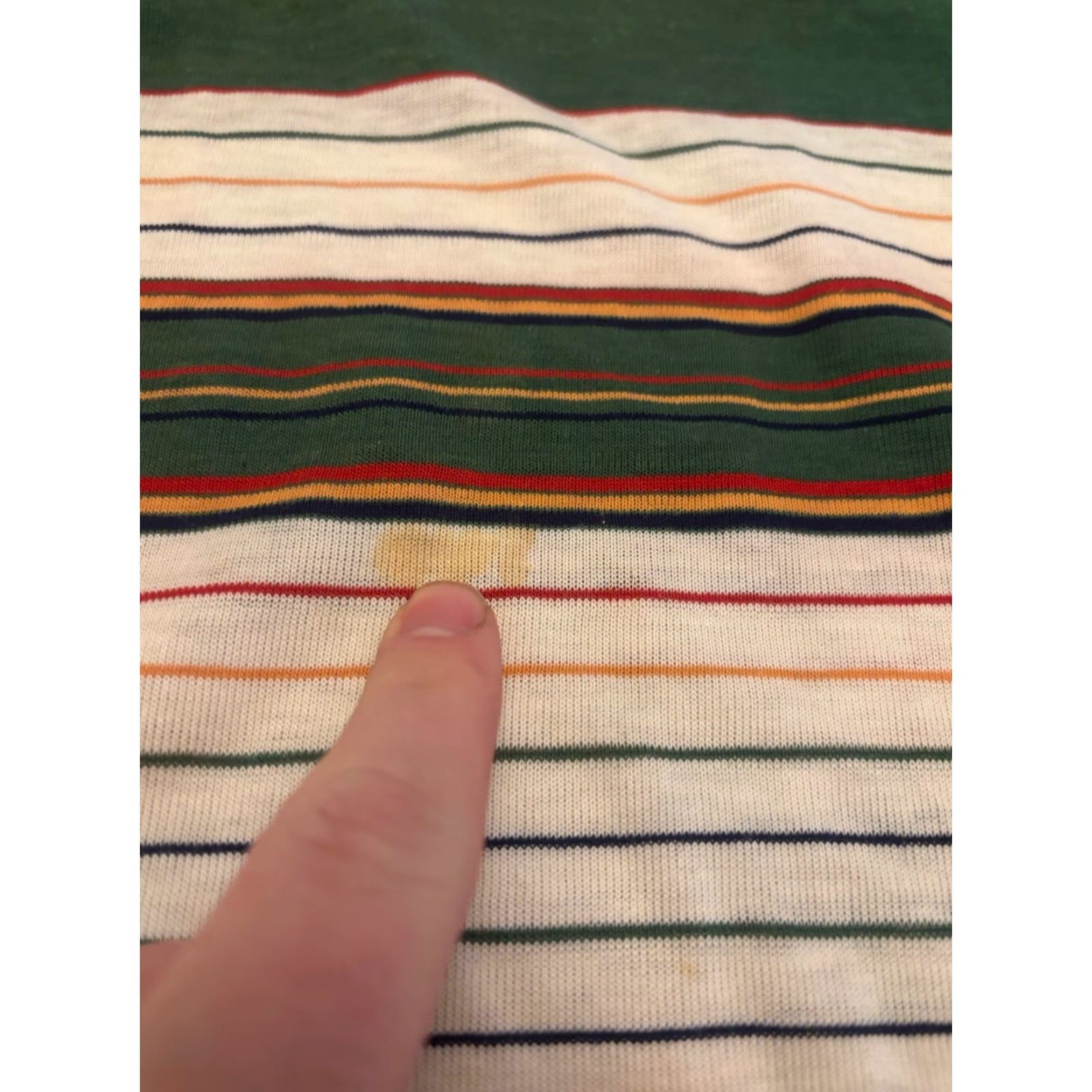 Vintage VINTAGE Polo Shirt Striped Green Ocean Pacific Unbranded L Adult Unisex Short Sleeve Collared 80s Surf Skate Preppy Beach Water Sports Size US L / EU 52-54 / 3 - 2 Thumbnail
