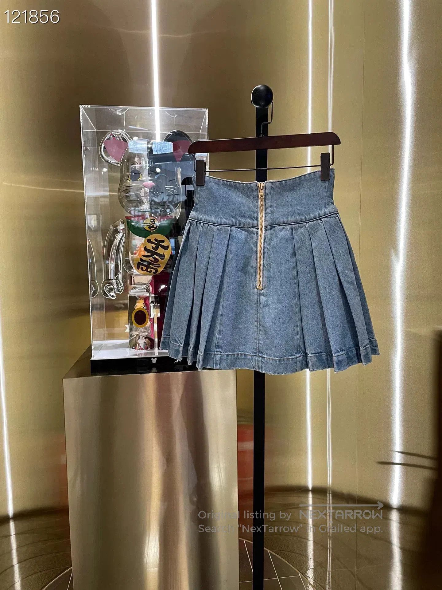 Balmain Balmain Wang Feifei Denim Skirt. Size 35" - 2 Thumbnail